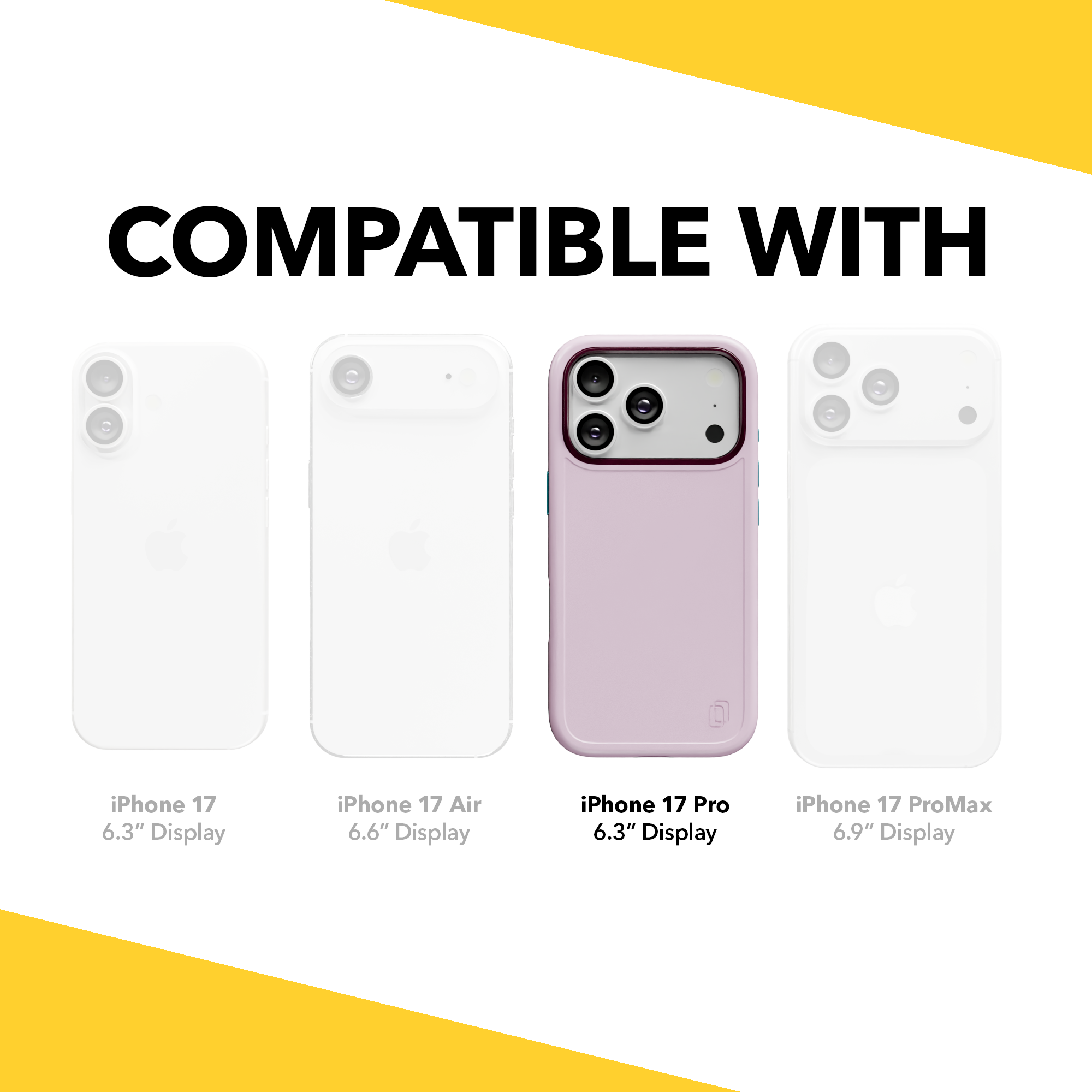Shock-Absorbent MagSafe® Case for Apple iPhone 17 Pro in Rose Quartz | Fortitude Series None / None / Rose Quartz