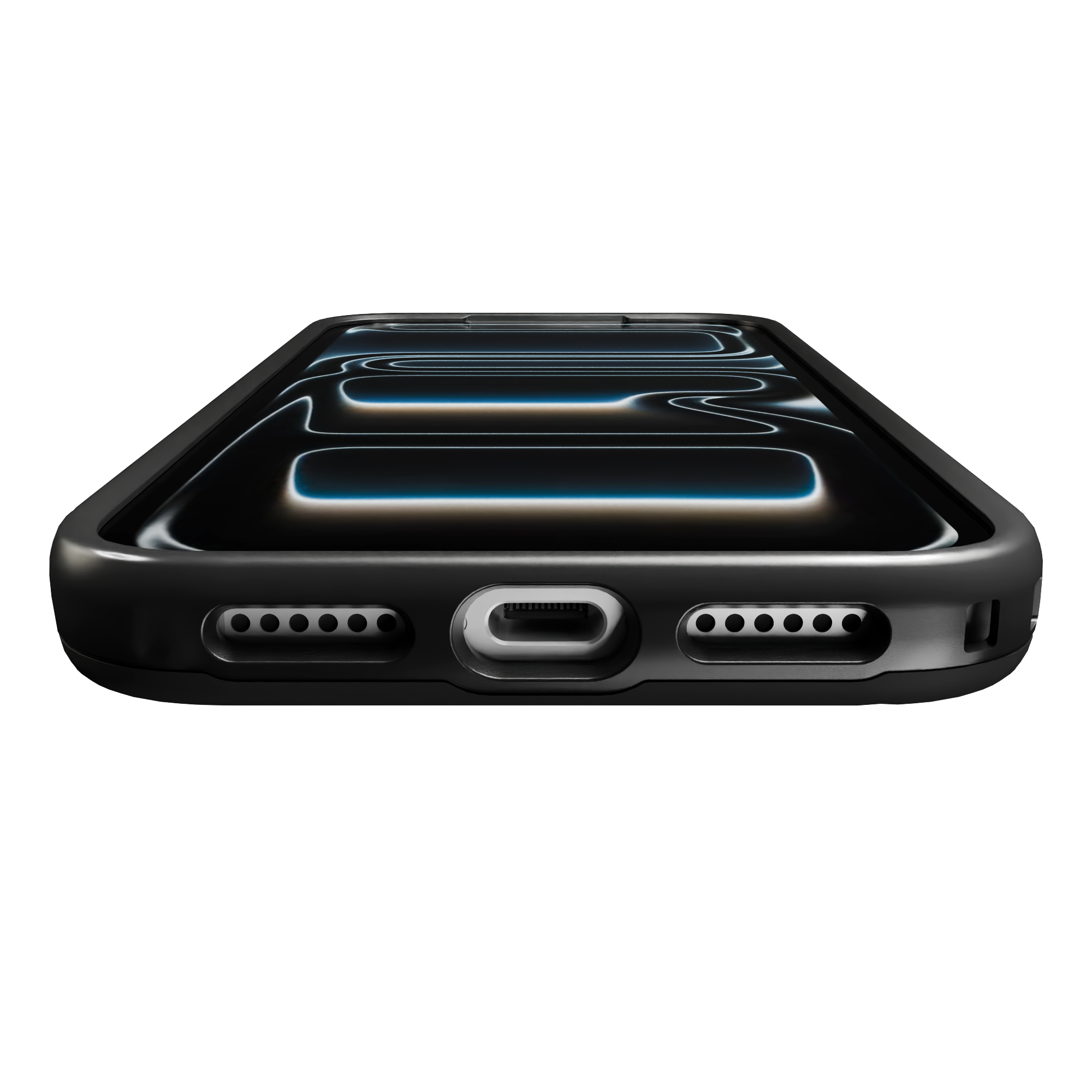 Shock-Absorbent MagSafe® Case for Apple iPhone 17 Pro Max in Black | Fortitude Series None / None / Black