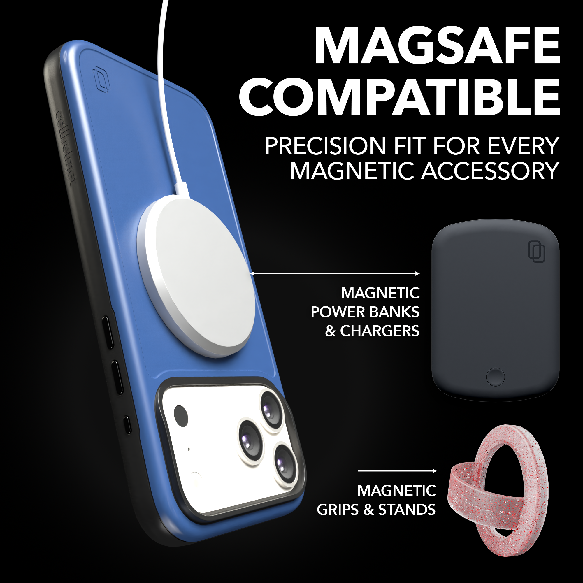 Shock-Absorbent MagSafe® Case for Apple iPhone 17 Pro Max in Bermuda Blue | Fortitude Series None / None / Bermuda Blue