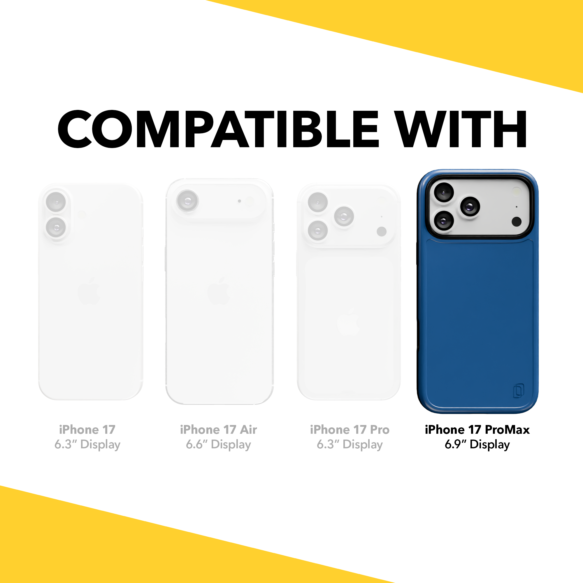 Shock-Absorbent MagSafe® Case for Apple iPhone 17 Pro Max in Bermuda Blue | Fortitude Series None / None / Bermuda Blue
