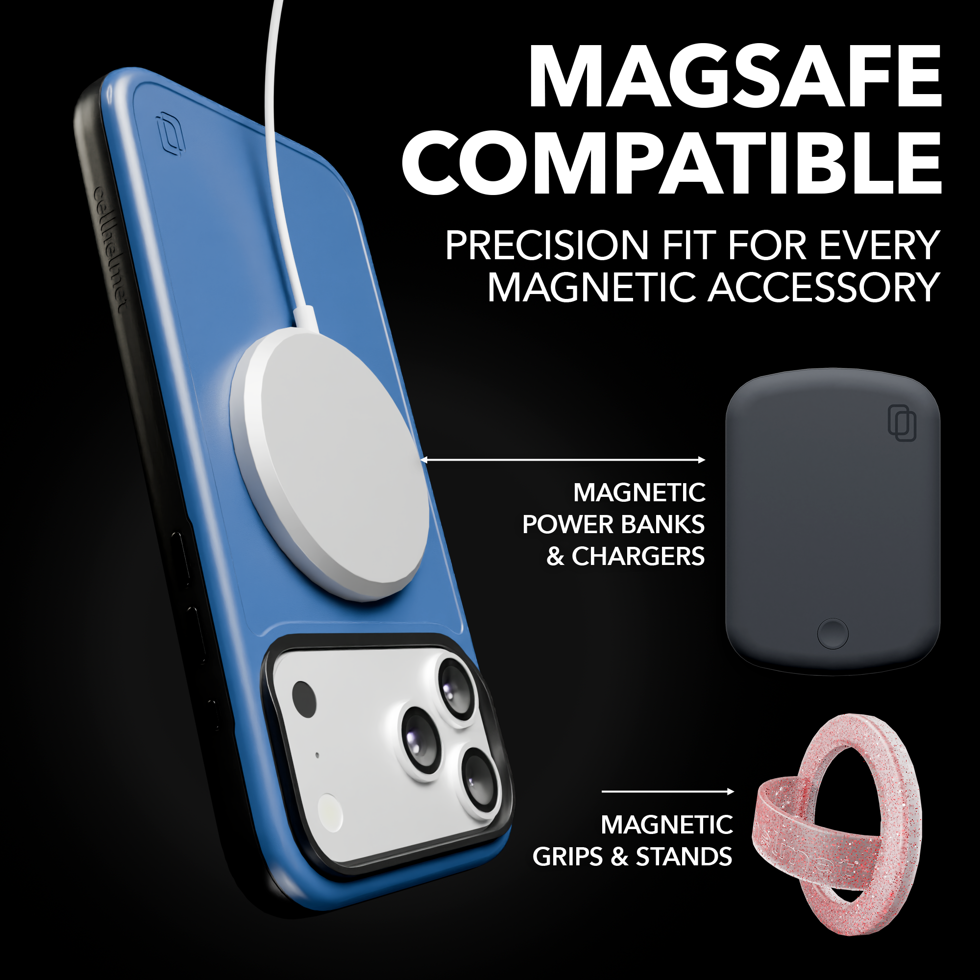 Shock-Absorbent MagSafe® Case for Apple iPhone Air in Bermuda Blue | Fortitude Series