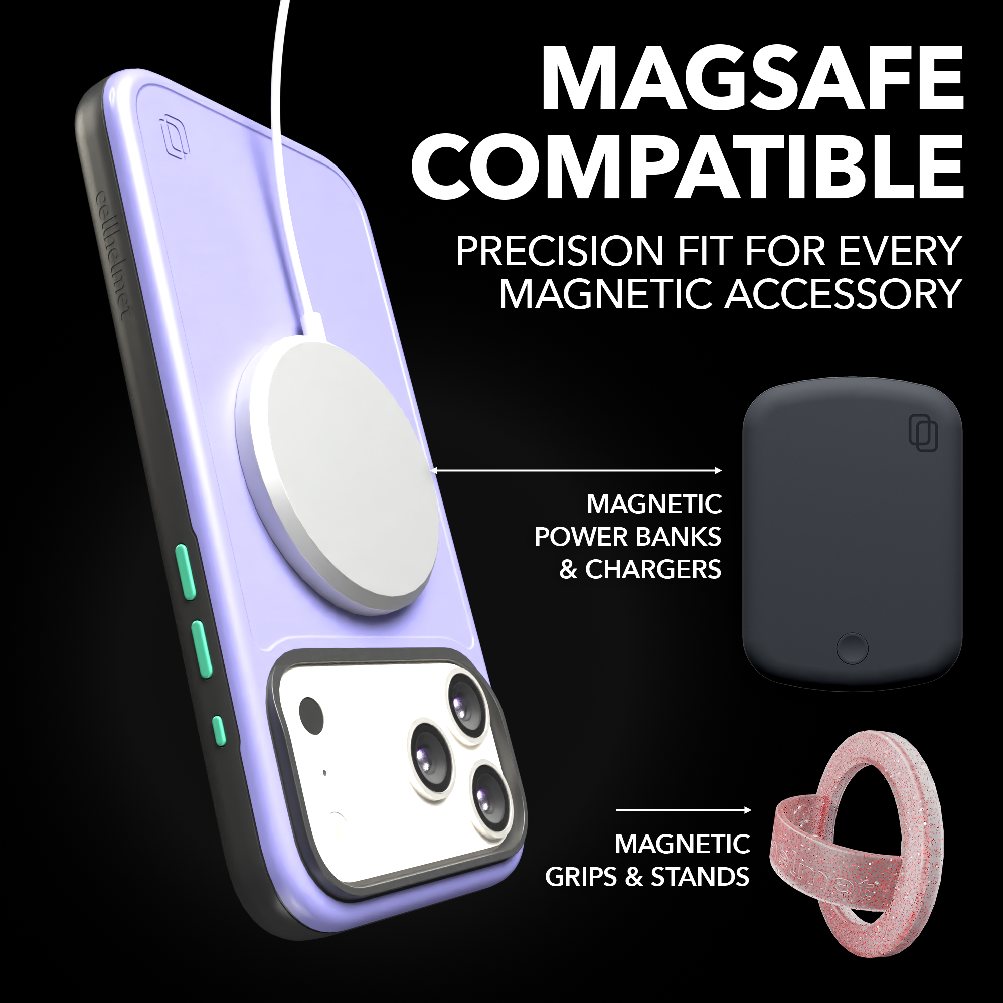 Shock-Absorbent MagSafe® Case for Apple iPhone 17 Pro Max in Coastal Lilac | Fortitude Series None / None / Coastal Lilac