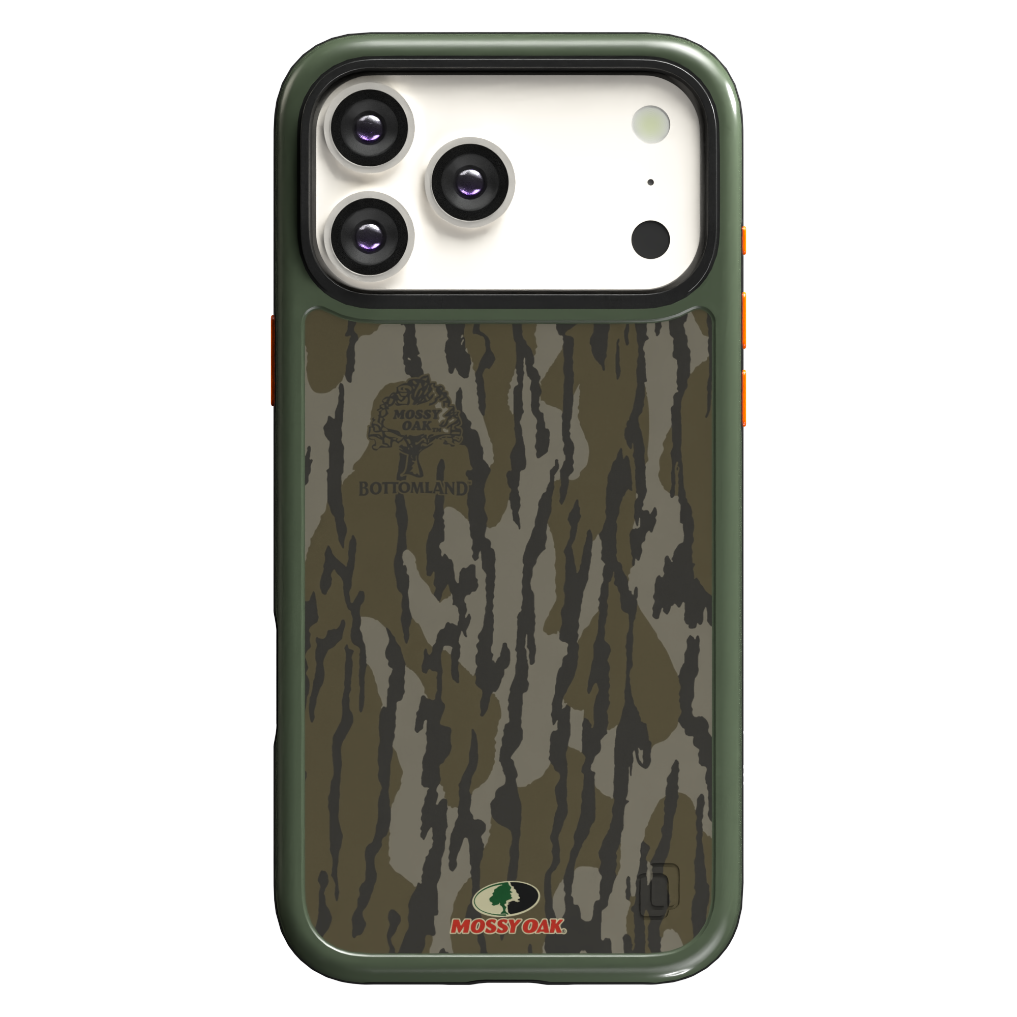 Shock-Absorbent MagSafe® Case for Apple iPhone 17 Pro Max in Mossy Oak Bottomland Camo | Fortitude Series None / None / Bottomlands