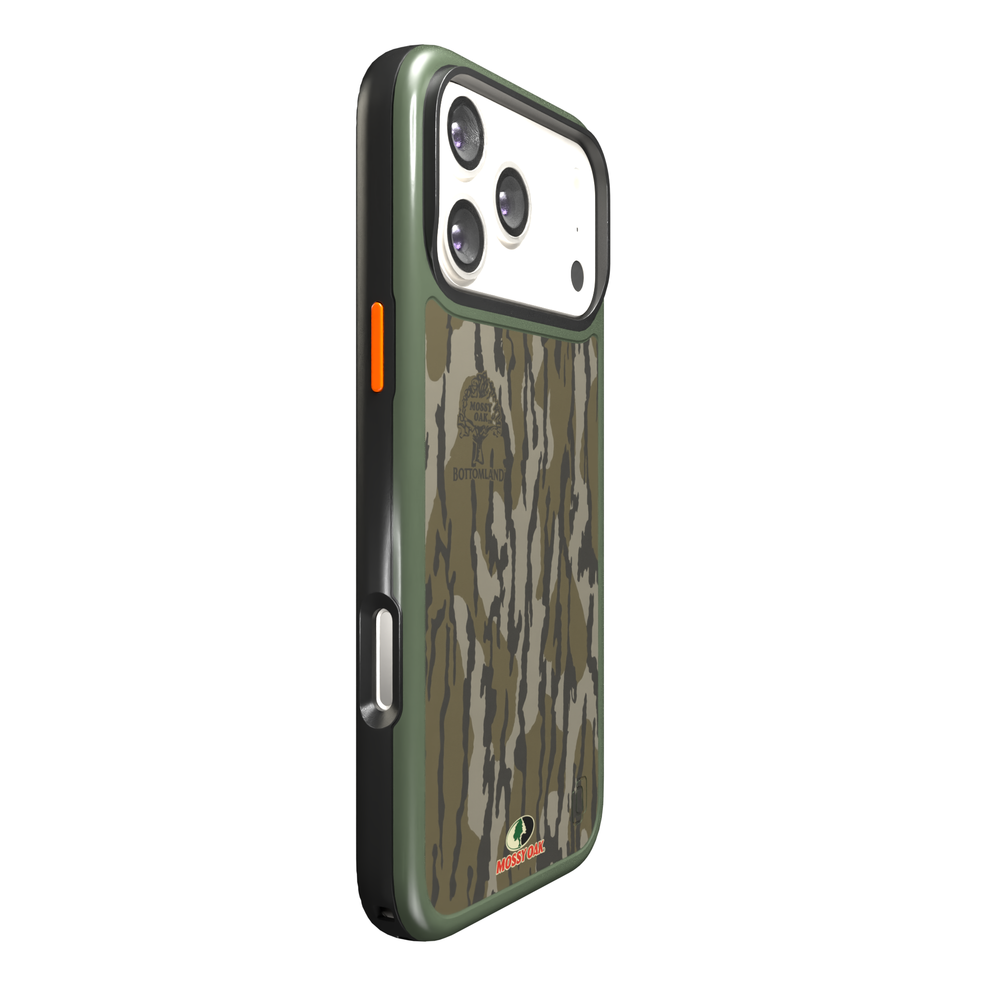 Shock-Absorbent MagSafe® Case for Apple iPhone 17 Pro Max in Mossy Oak Bottomland Camo | Fortitude Series None / None / Bottomlands