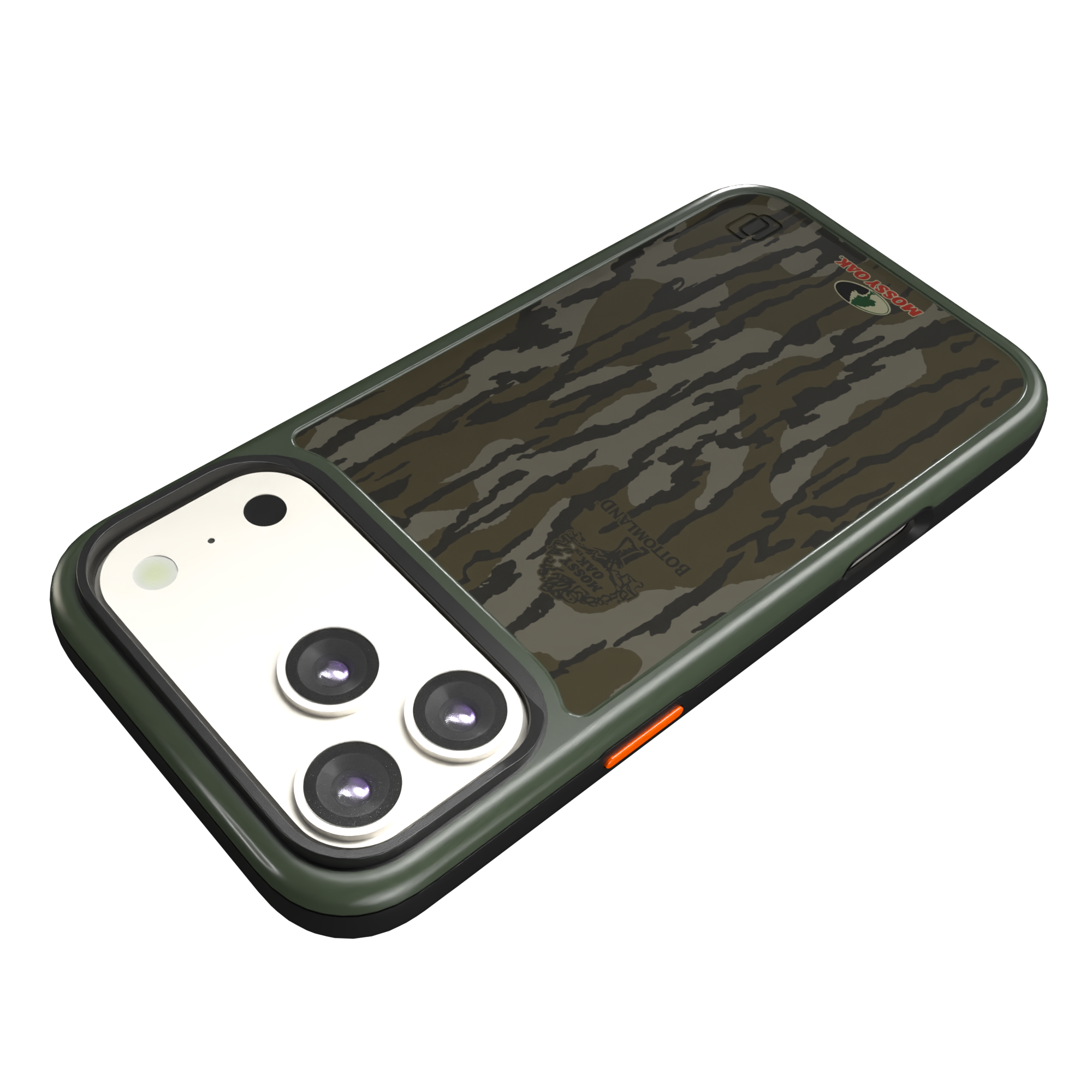Shock-Absorbent MagSafe® Case for Apple iPhone 17 Pro Max in Mossy Oak Bottomland Camo | Fortitude Series None / None / Bottomlands