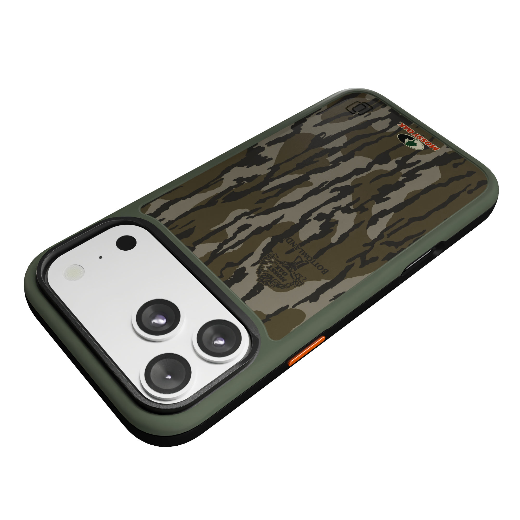 Shock-Absorbent MagSafe® Case for Apple iPhone 17 Pro Max in Mossy Oak Bottomland Camo | Fortitude Series None / None / Bottomland