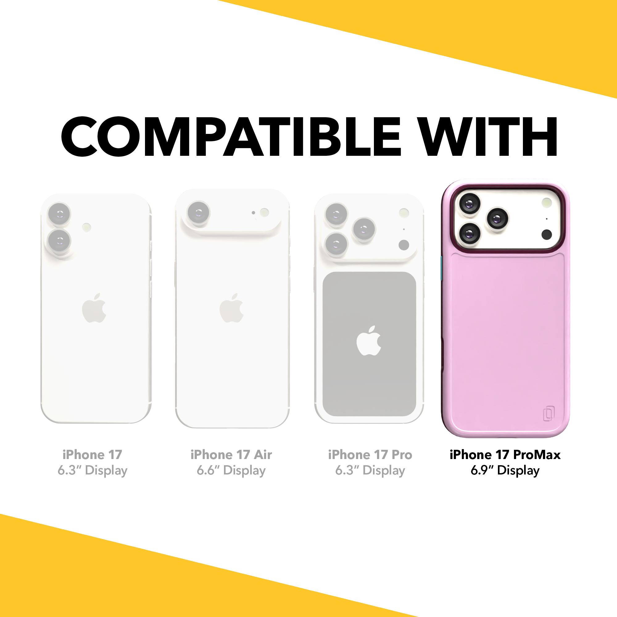 Shock-Absorbent MagSafe® Case for Apple iPhone 17 Pro Max in Rose Quartz | Fortitude Series None / None / Rose Quartz