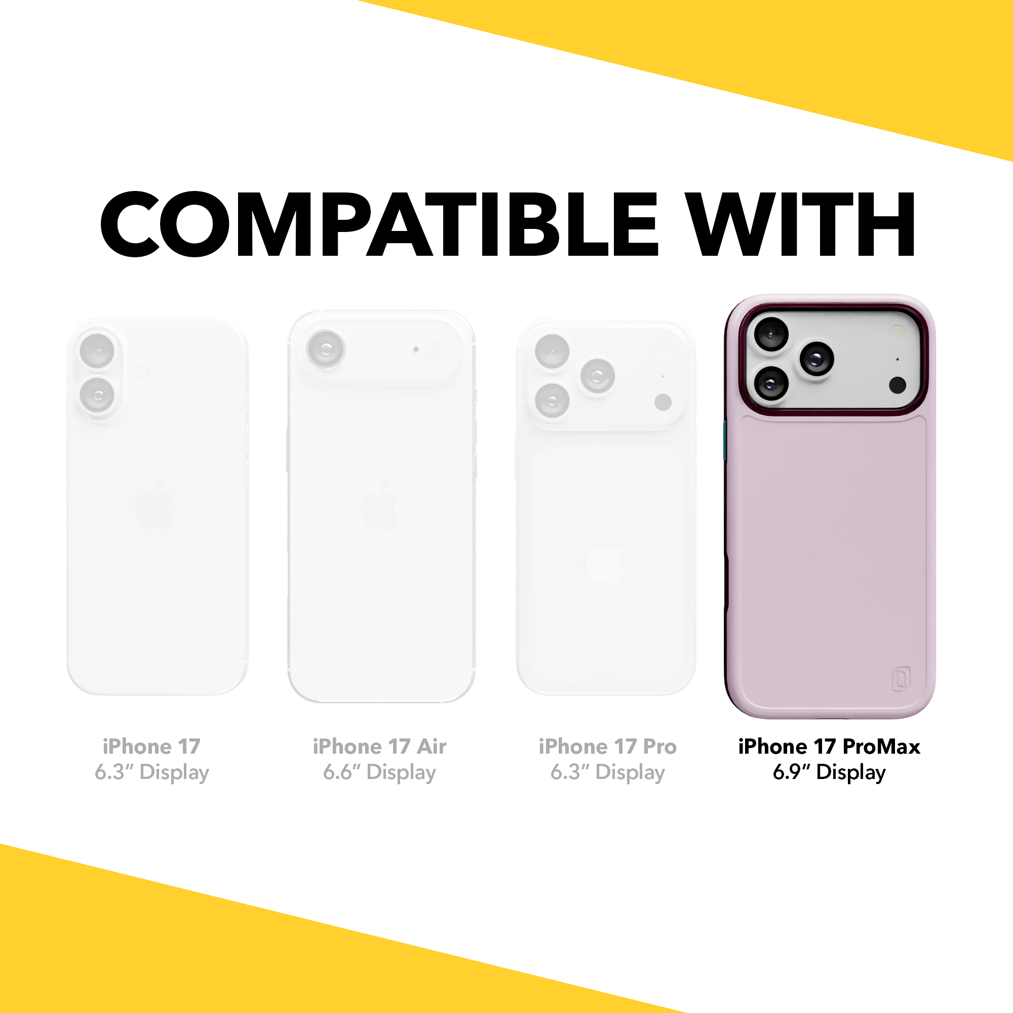 Shock-Absorbent MagSafe® Case for Apple iPhone 17 Pro Max in Rose Quartz | Fortitude Series None / None / Rose Quartz
