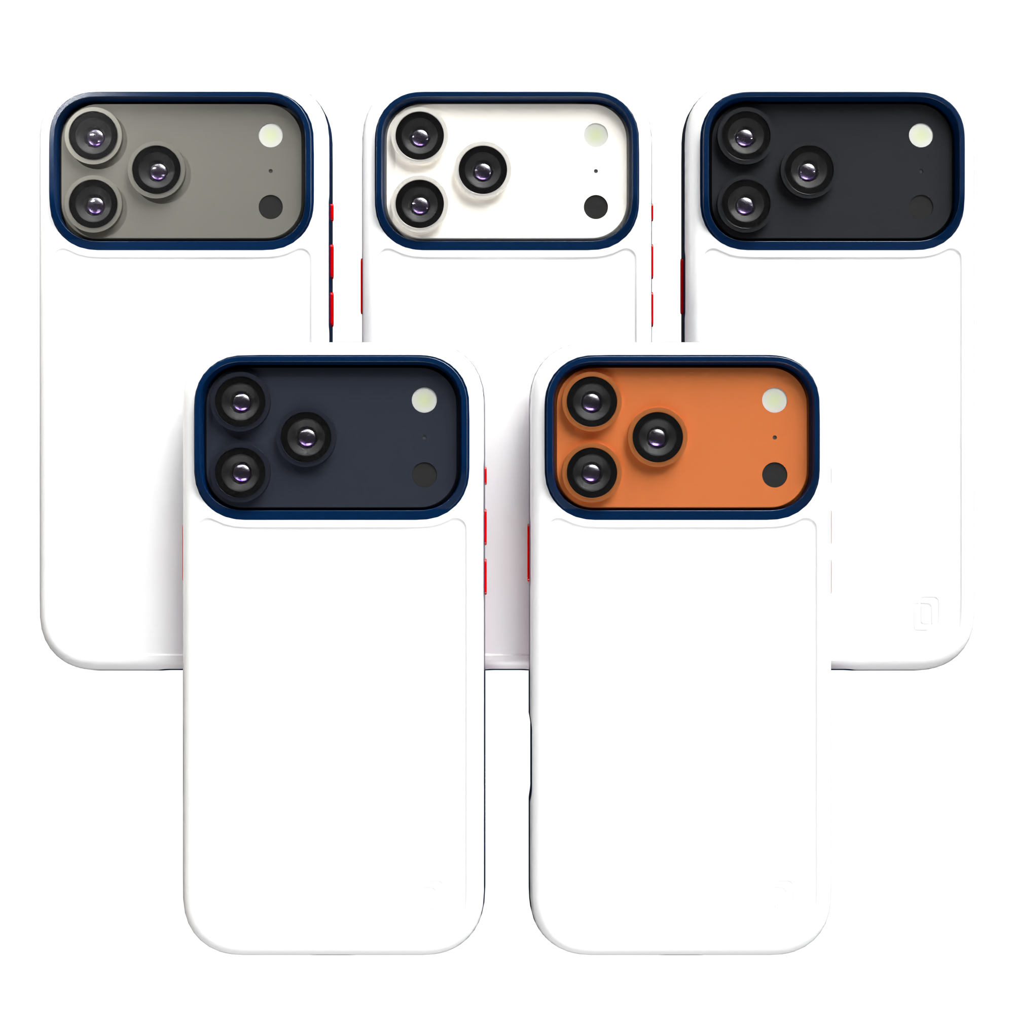 Shock-Absorbent MagSafe® Case for Apple iPhone 17 Pro Max in Red, White & Blue | Fortitude Series None / None / Americana