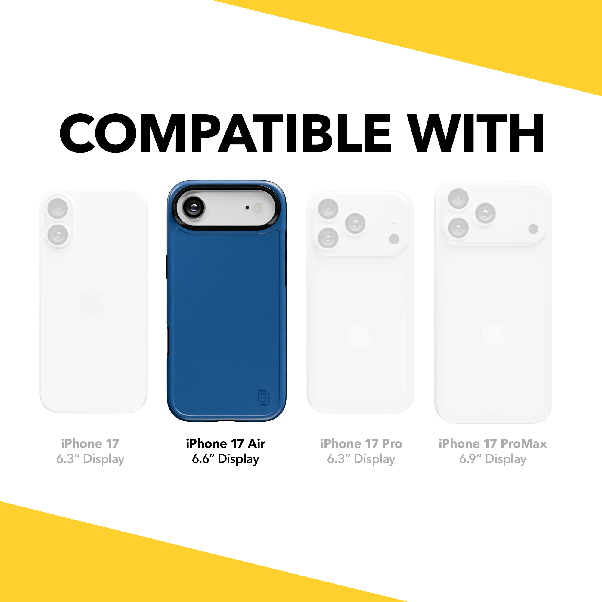 Shock-Absorbent MagSafe® Case for Apple iPhone Air in Bermuda Blue | Fortitude Series None / None / Bermuda Blue