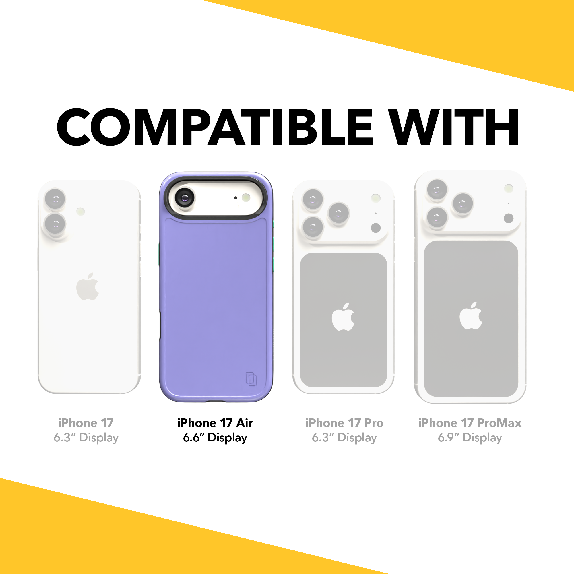 Shock-Absorbent MagSafe® Case for Apple iPhone 17 Air in Coastal Lilac | Fortitude Series None / None / Coastal Lilac