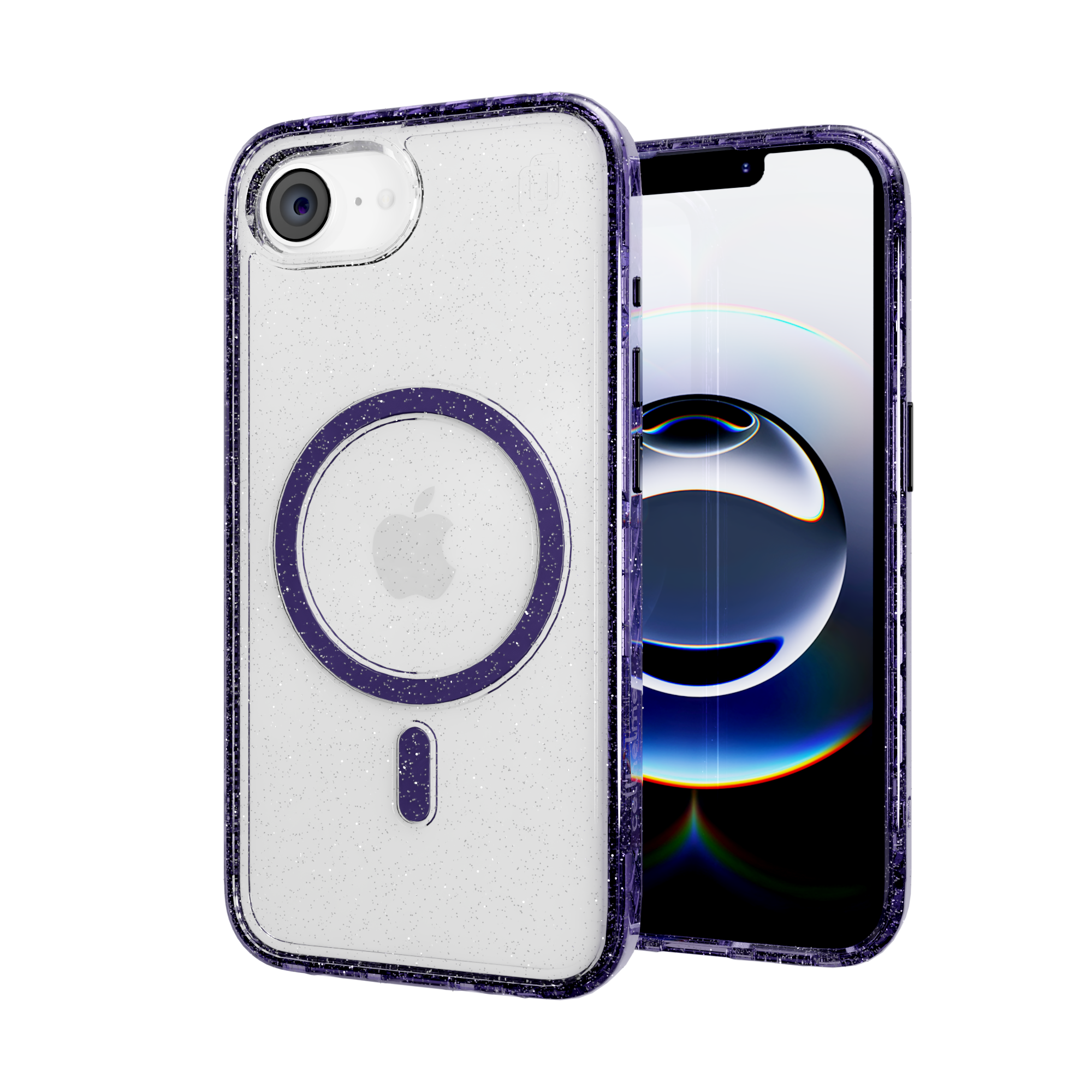 MagSafe® Glitter Case for Apple iPhone 16e | Lilac Purple Sparkle | Magnitude Series