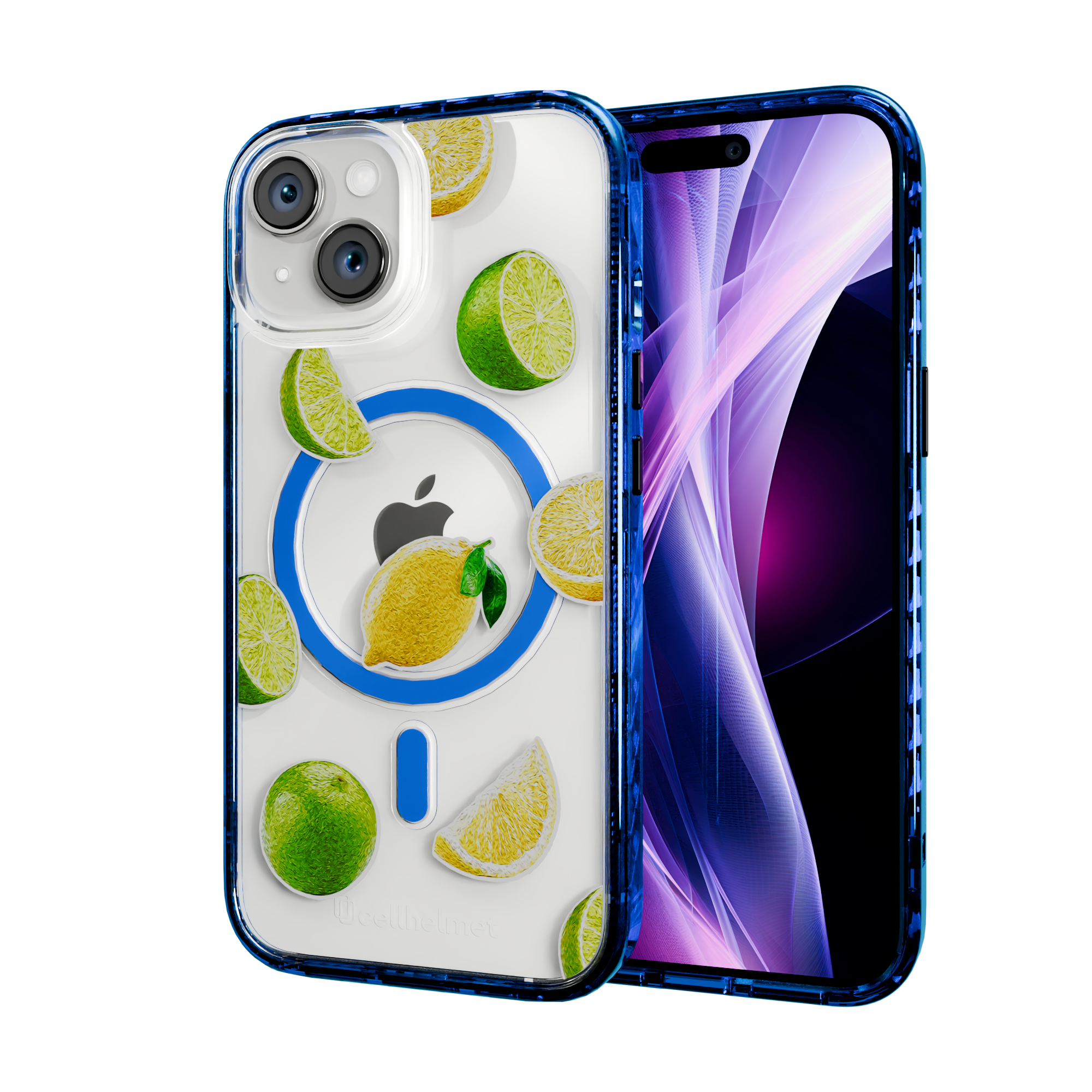 Luscious Lime | Protective MagSafe Case | Fruits Collection for Apple iPhone 15 Series Apple iPhone 15 / Bermuda Blue