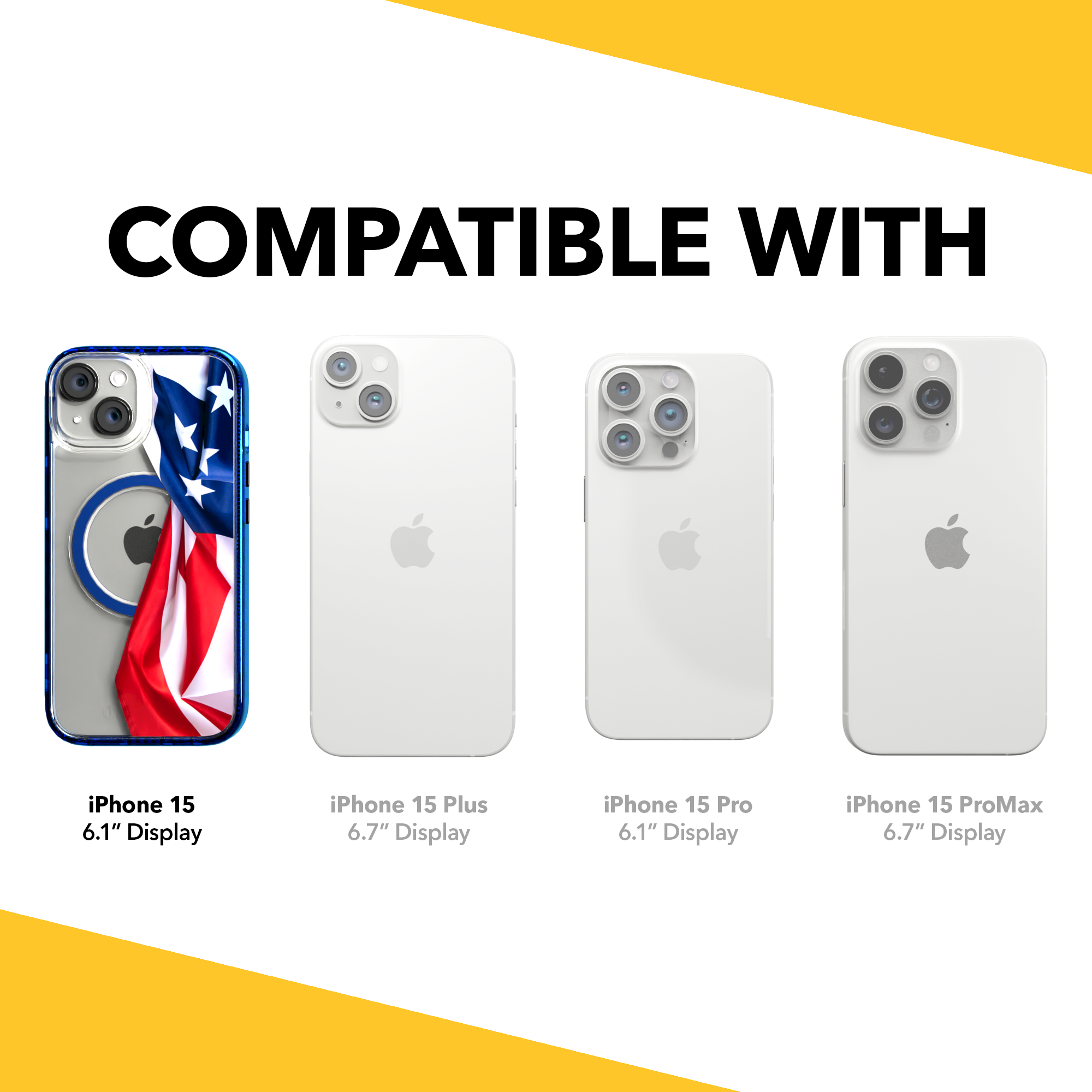 Resilient Spirit | We The People Series | Custom MagSafe Case Design for Apple iPhone 15 Series Apple iPhone 15 / Bermuda Blue