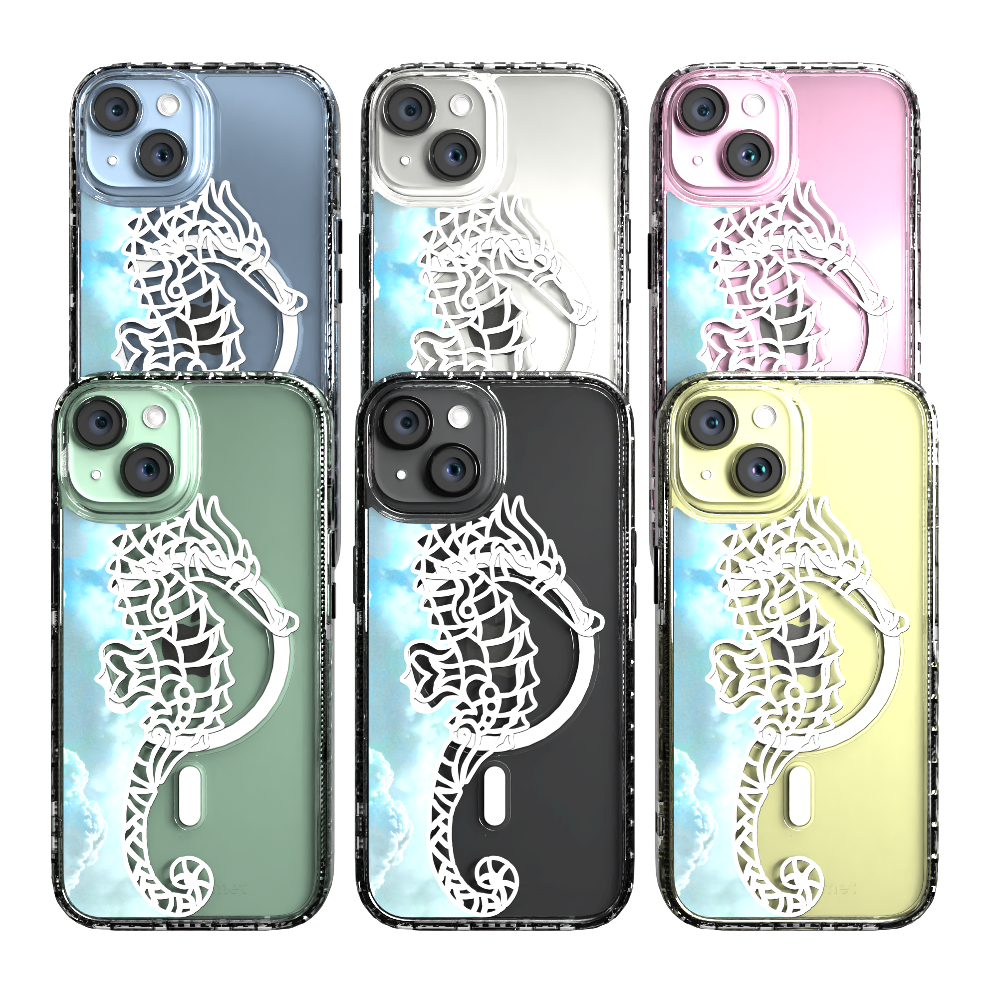 iPhone 15 Series | MagSafe ® | Coastal Collection - Blue Ocean Case Apple iPhone 15 / Crystal Clear