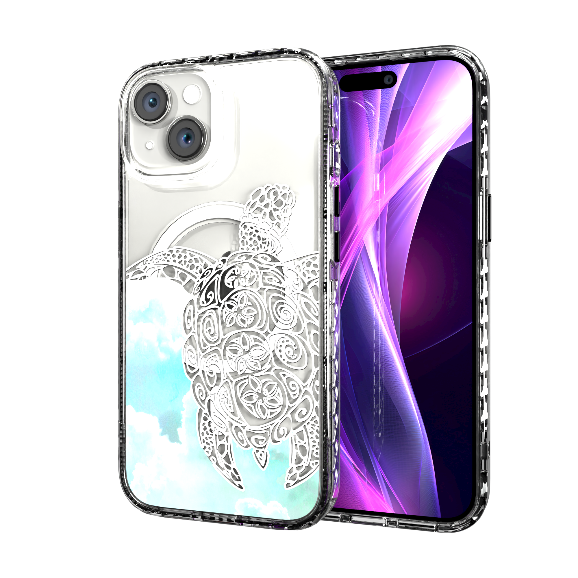 iPhone 15 Series | MagSafe ® | Coastal Collection - Turtle Case Apple iPhone 15 / Crystal Clear