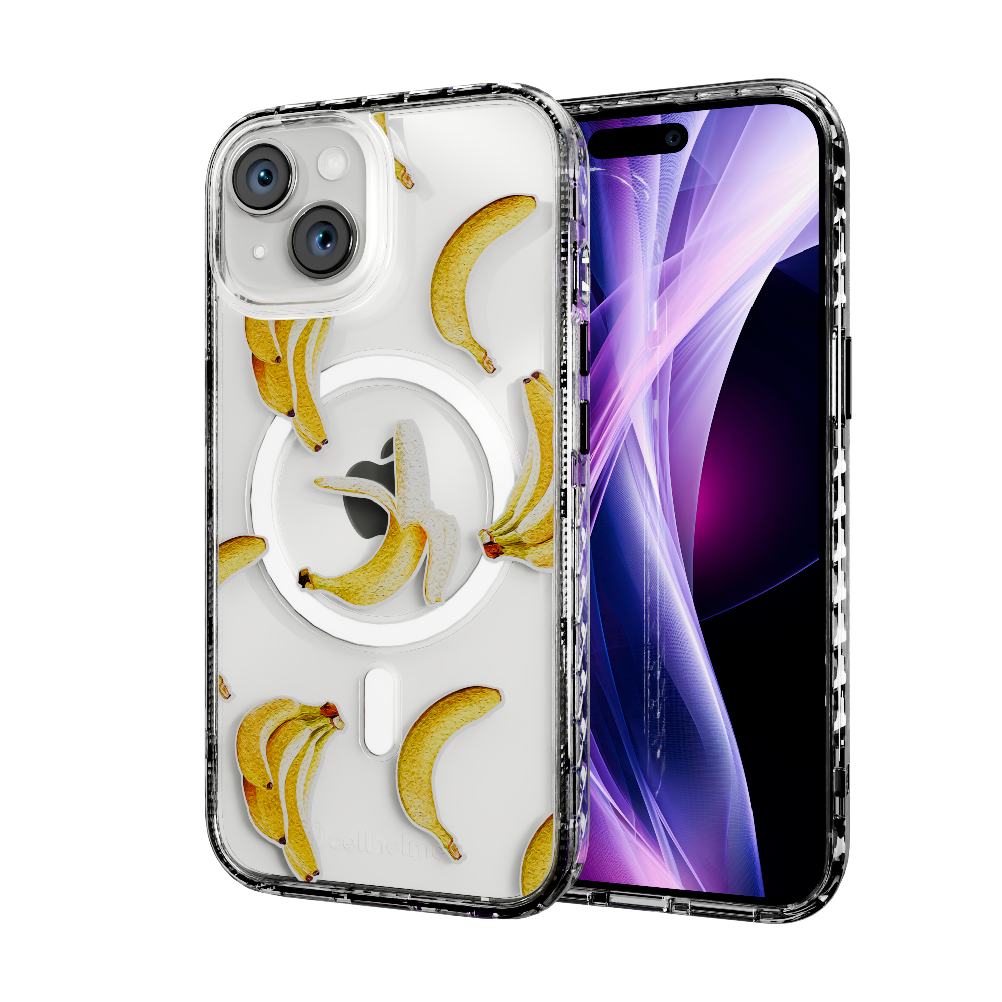 Banana Breeze | Protective MagSafe Case | Fruits Collection for Apple iPhone 15 Series Apple iPhone 15 / Crystal Clear