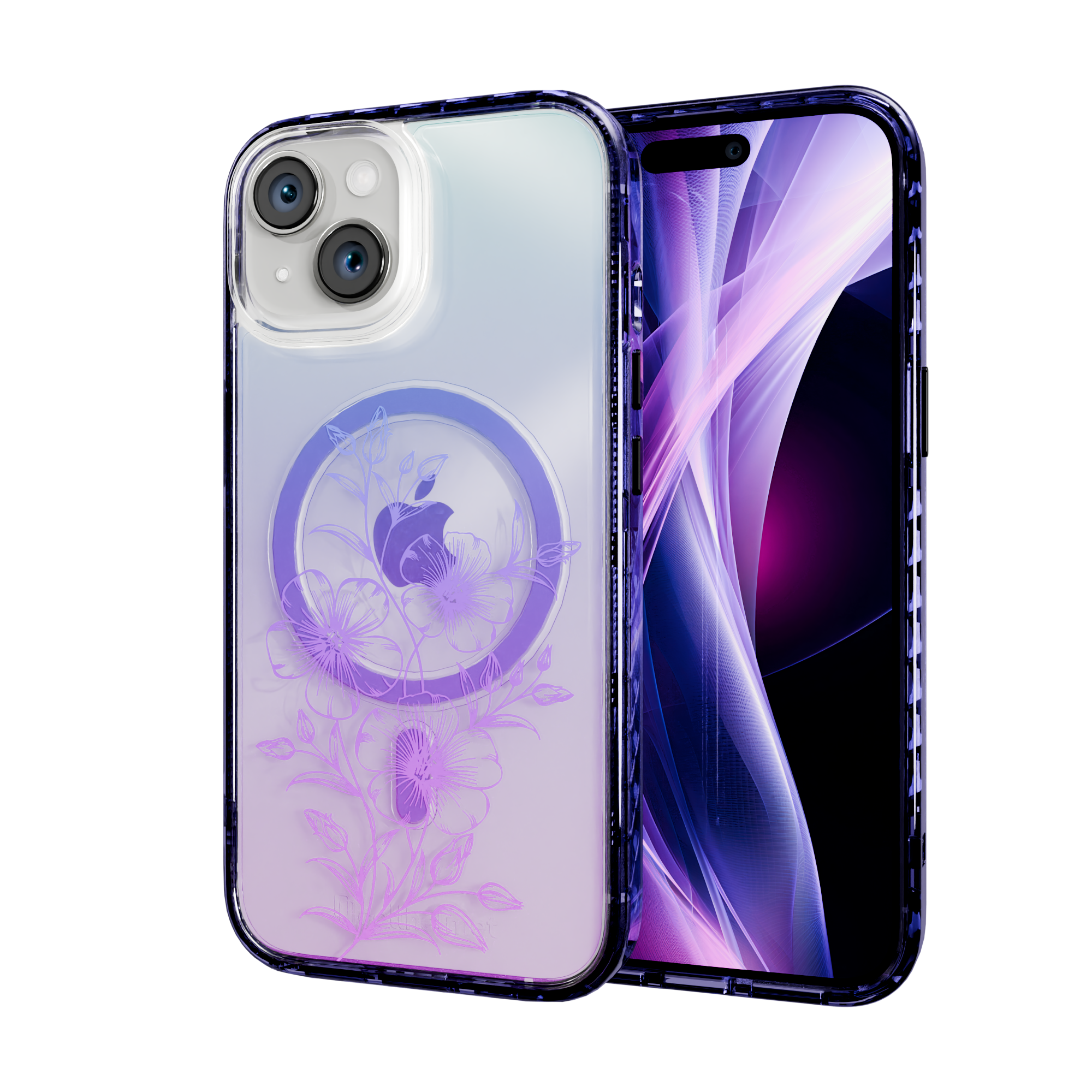 Lilac Haze | Protective MagSafe Case | Ombre Bouquet Collection for Apple iPhone 15 Series Apple iPhone 15 / Midnight Lilac