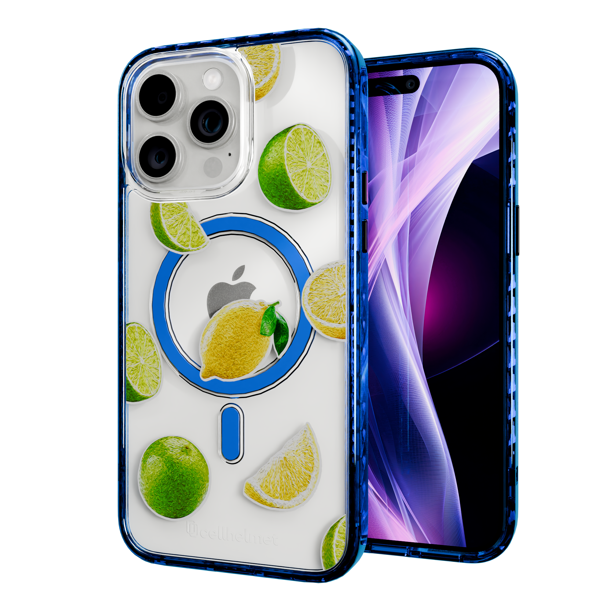 Luscious Lime | Protective MagSafe Case | Fruits Collection for Apple iPhone 15 Series Apple iPhone 15 Pro Max / Bermuda Blue