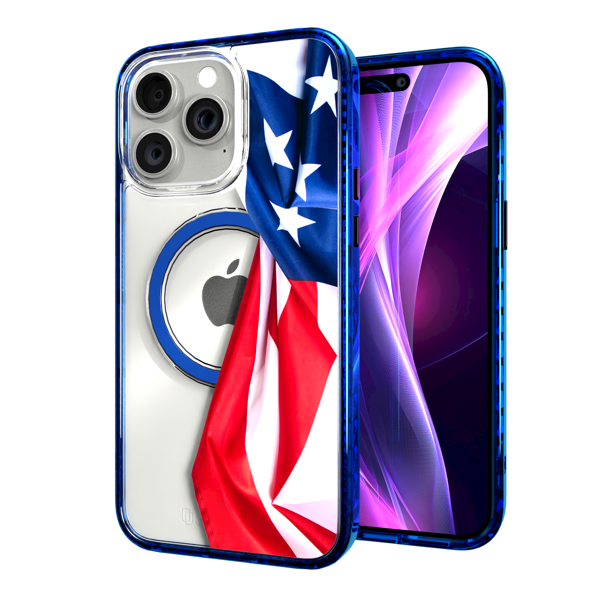 Resilient Spirit | We The People Series | Custom MagSafe Case Design for Apple iPhone 15 Series Apple iPhone 15 Pro Max / Bermuda Blue