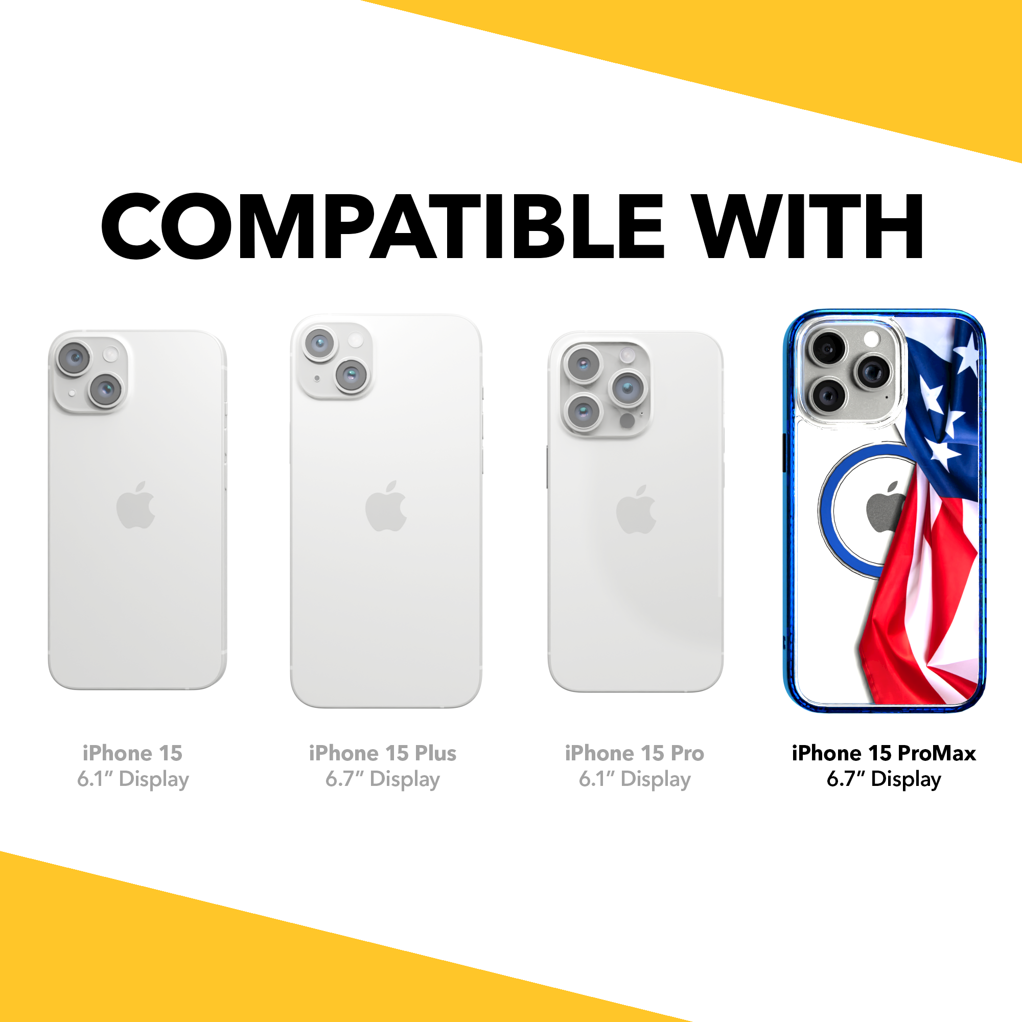 Resilient Spirit | We The People Series | Custom MagSafe Case Design for Apple iPhone 15 Series Apple iPhone 15 Pro Max / Bermuda Blue