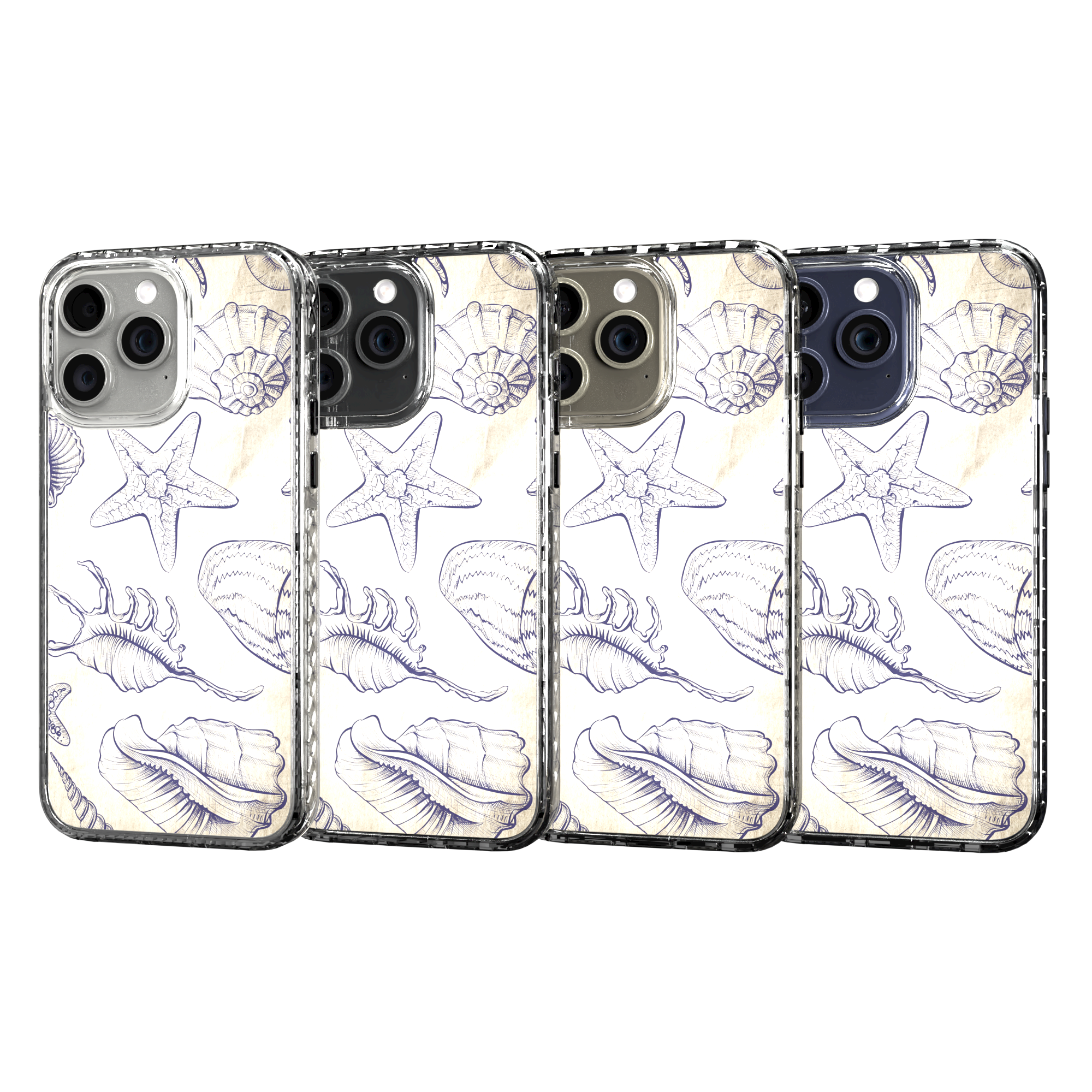 iPhone 15 Series | MagSafe ® | Coastal Collection - Coastal Seashell Case Apple iPhone 15 Pro Max / Crystal Clear