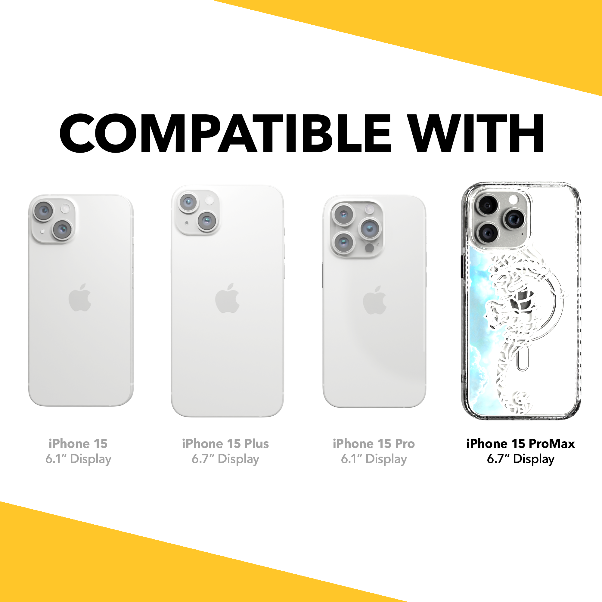 iPhone 15 Series | MagSafe ® | Coastal Collection - Blue Ocean Case Apple iPhone 15 Pro Max / Crystal Clear