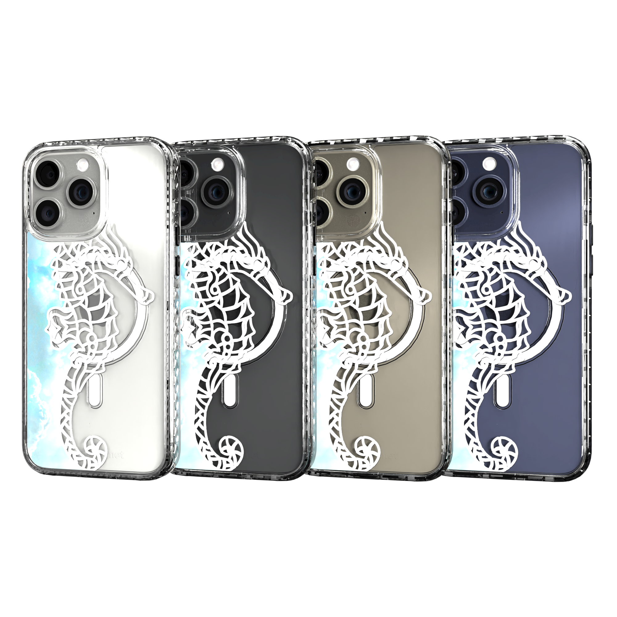 iPhone 15 Series | MagSafe ® | Coastal Collection - Blue Ocean Case Apple iPhone 15 Pro Max / Crystal Clear