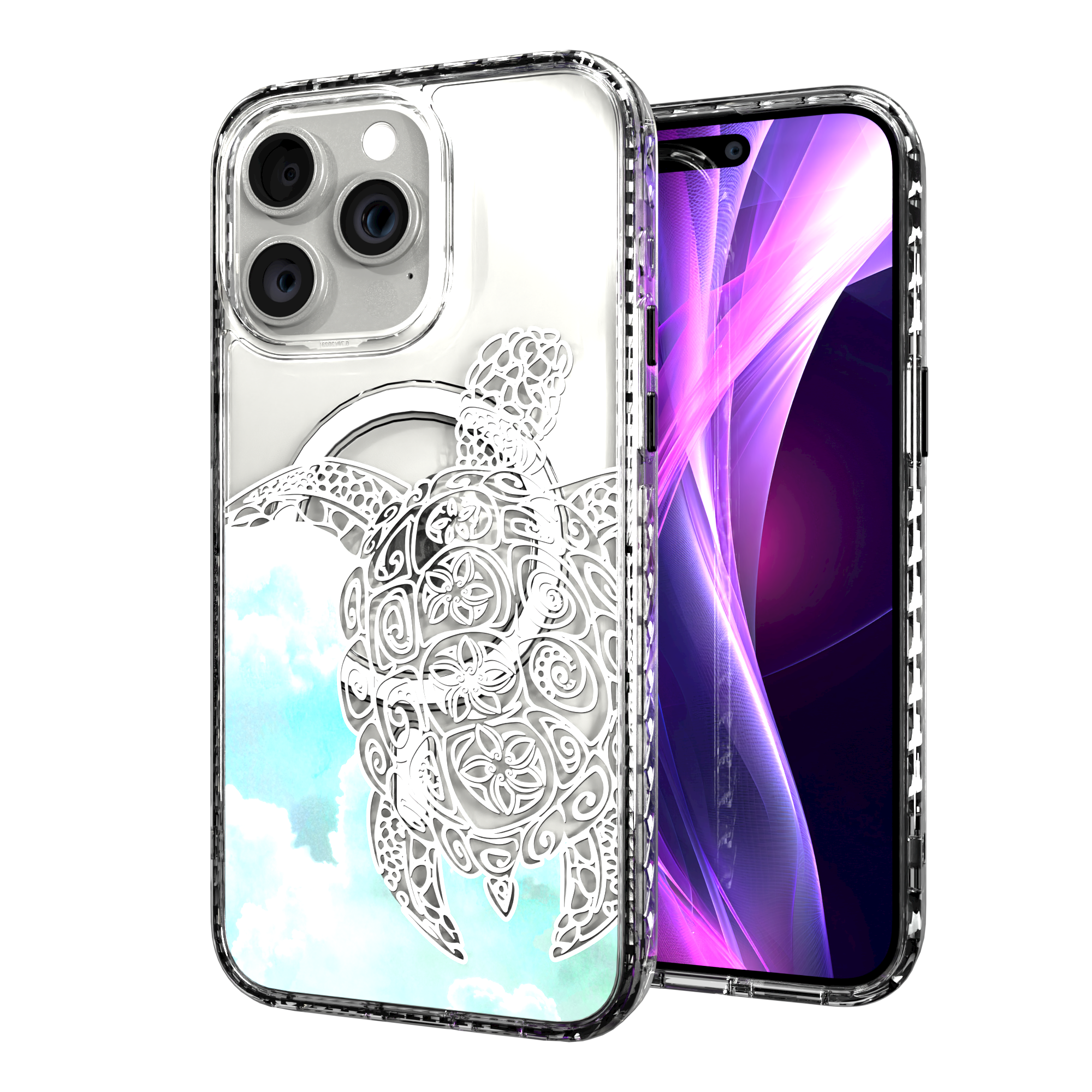 iPhone 15 Series | MagSafe ® | Coastal Collection - Turtle Case Apple iPhone 15 Pro Max / Crystal Clear