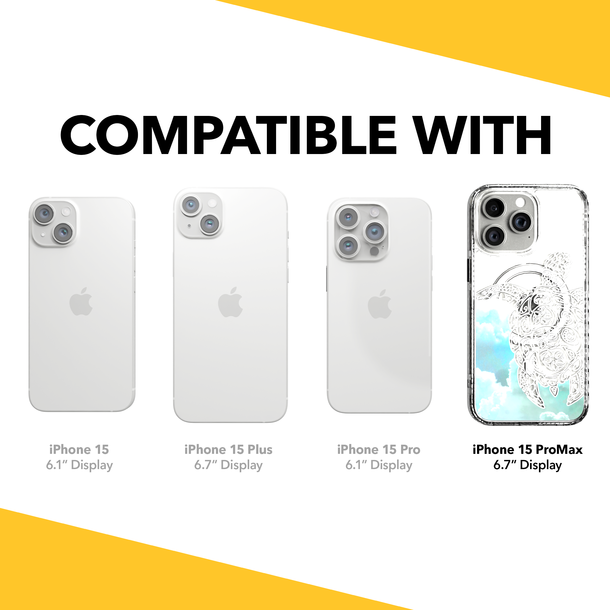 iPhone 15 Series | MagSafe ® | Coastal Collection - Turtle Case Apple iPhone 15 Pro Max / Crystal Clear