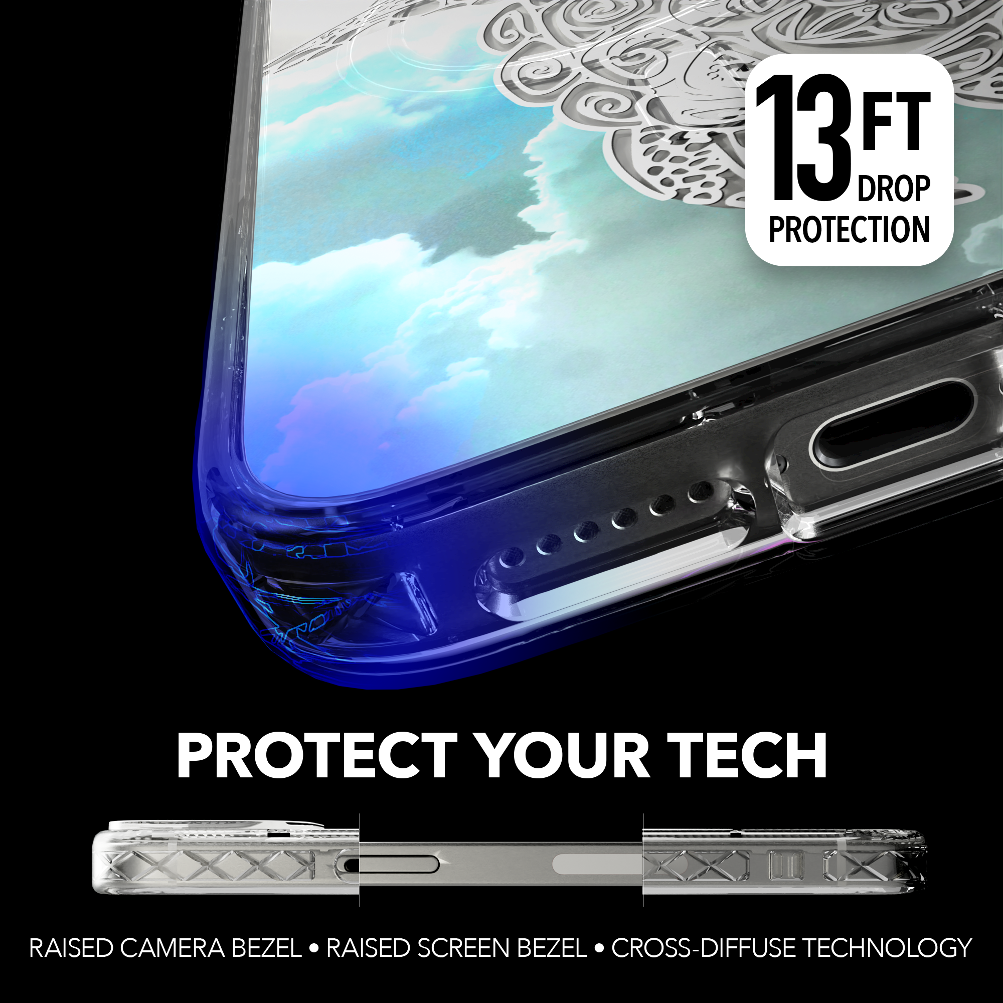 iPhone 15 Series | MagSafe ® | Coastal Collection - Turtle Case Apple iPhone 15 Pro Max / Crystal Clear