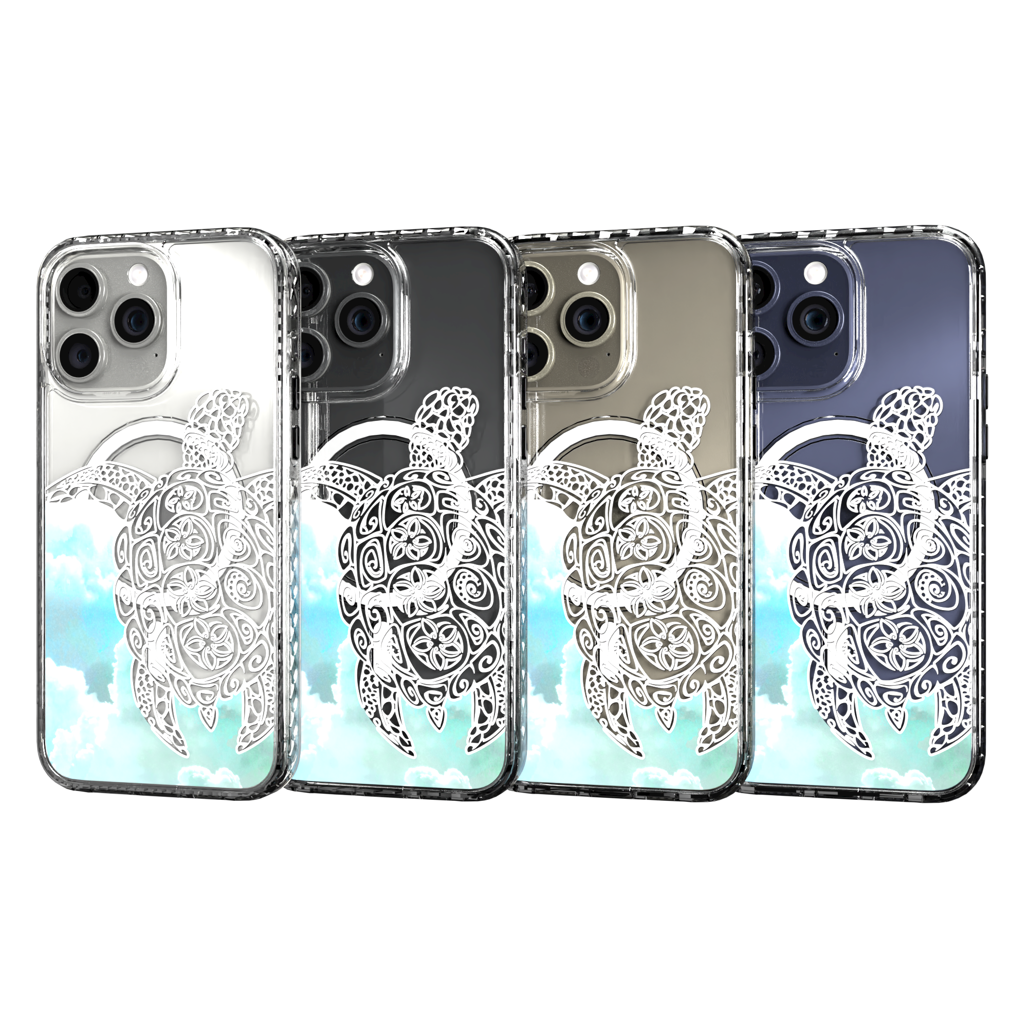 iPhone 15 Series | MagSafe ® | Coastal Collection - Turtle Case Apple iPhone 15 Pro Max / Crystal Clear