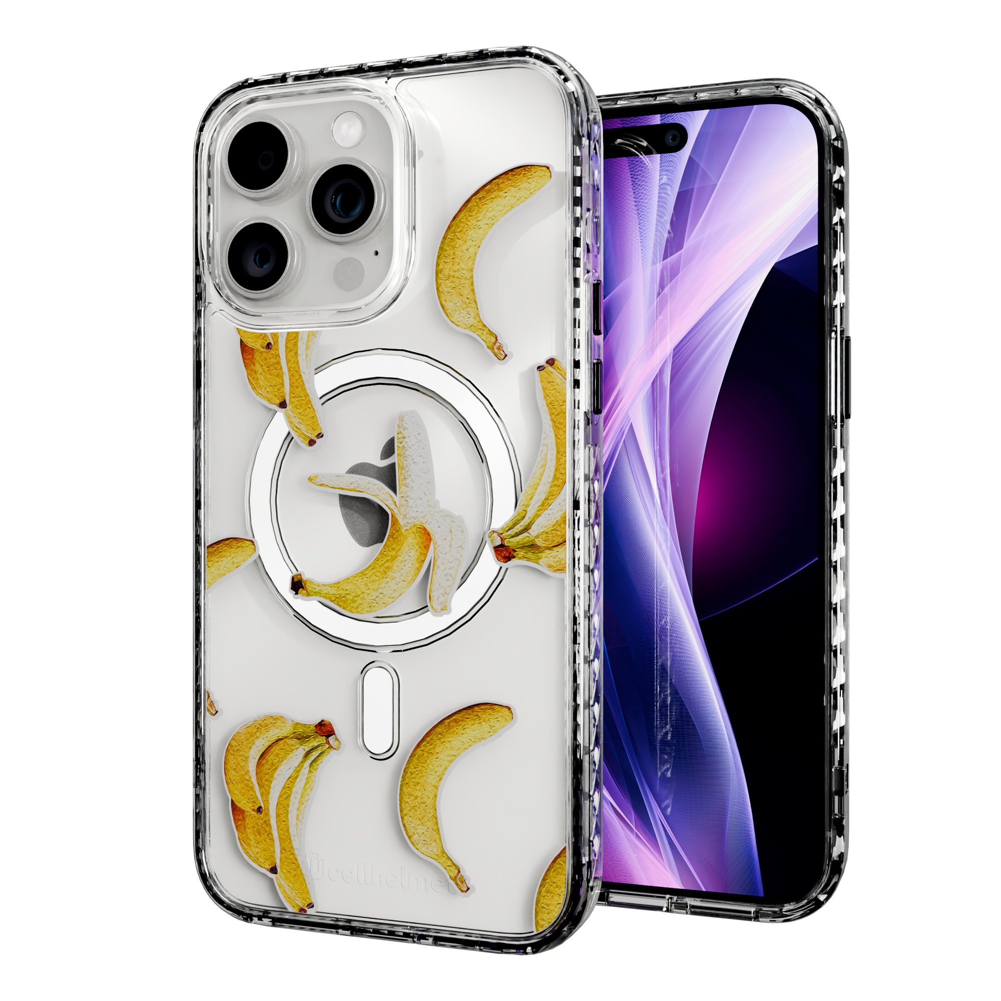 Banana Breeze | Protective MagSafe Case | Fruits Collection for Apple iPhone 15 Series Apple iPhone 15 Pro Max / Crystal Clear