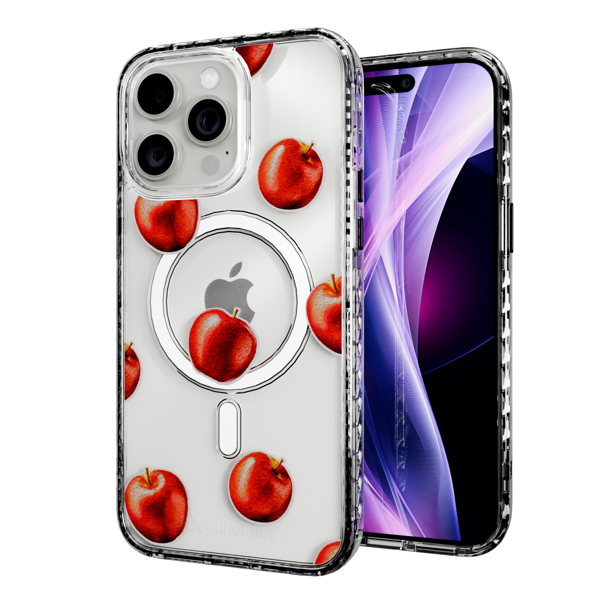 Crisp Apple | Protective MagSafe Case | Fruits Collection for Apple iPhone 15 Series Apple iPhone 15 Pro Max / Crystal Clear