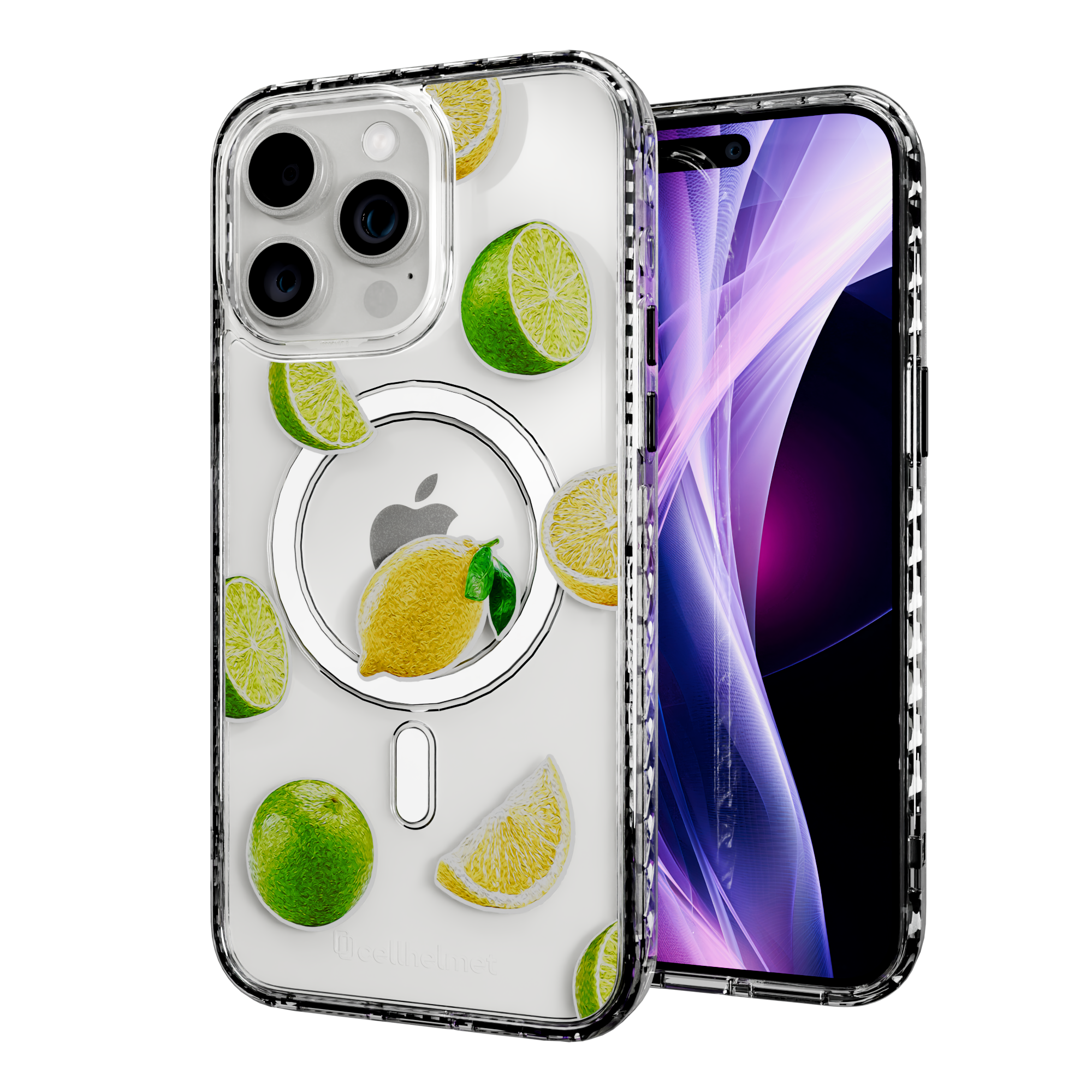 Luscious Lime | Protective MagSafe Case | Fruits Collection for Apple iPhone 15 Series Apple iPhone 15 Pro Max / Crystal Clear