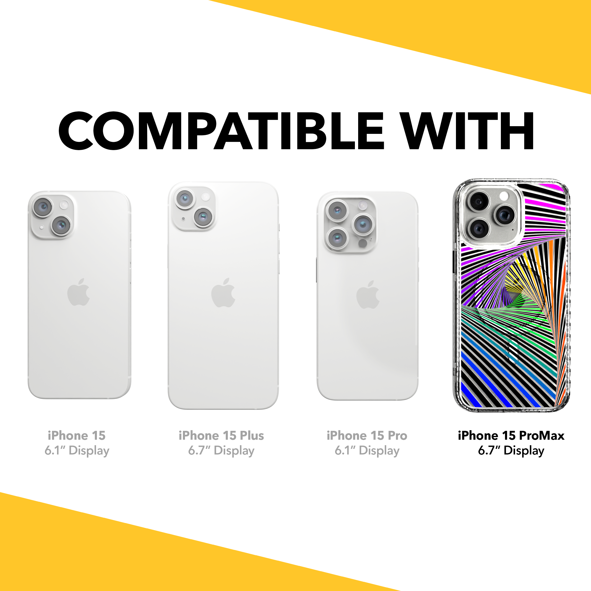 iPhone 15 Series | MagSafe ® | Monochromatic Collection - Prisma Case Apple iPhone 15 Pro Max / Crystal Clear