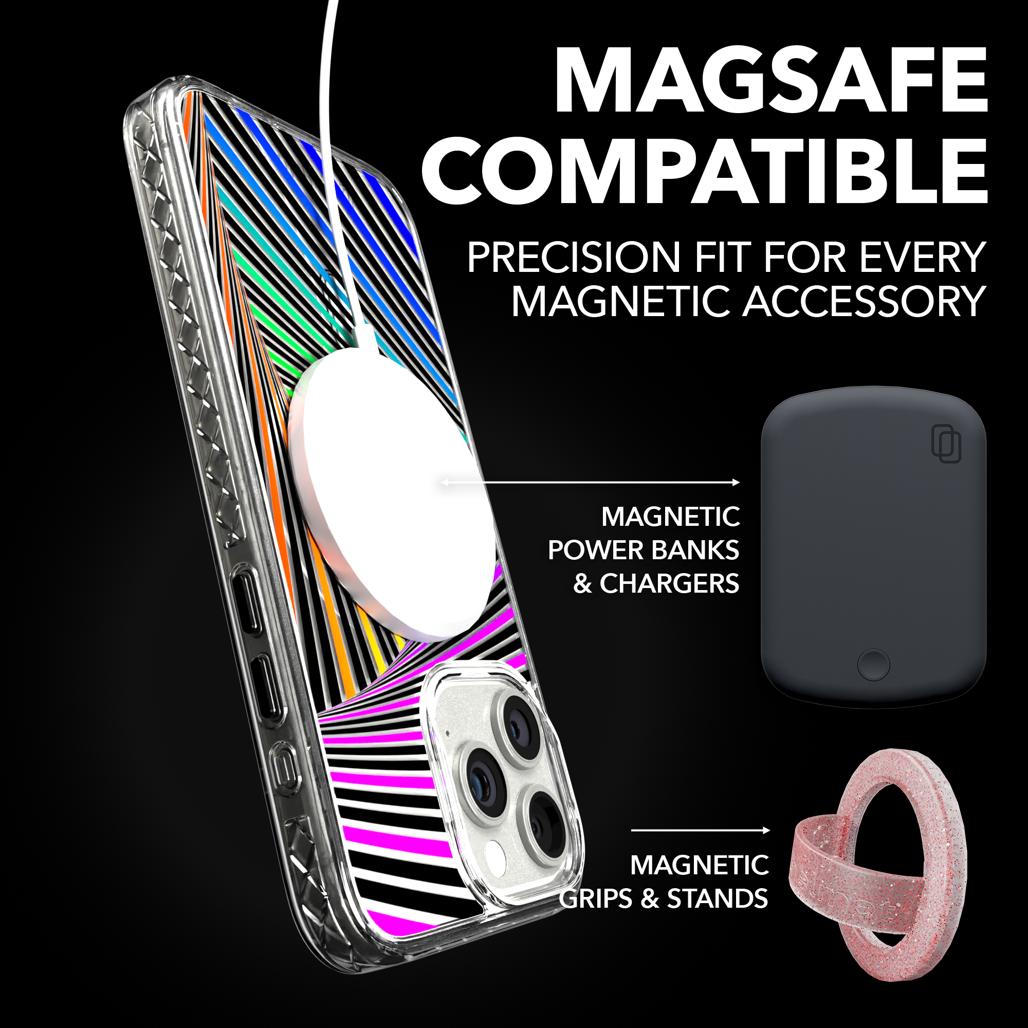 iPhone 15 Series | MagSafe ® | Monochromatic Collection - Prisma Case Apple iPhone 15 Pro Max / Crystal Clear