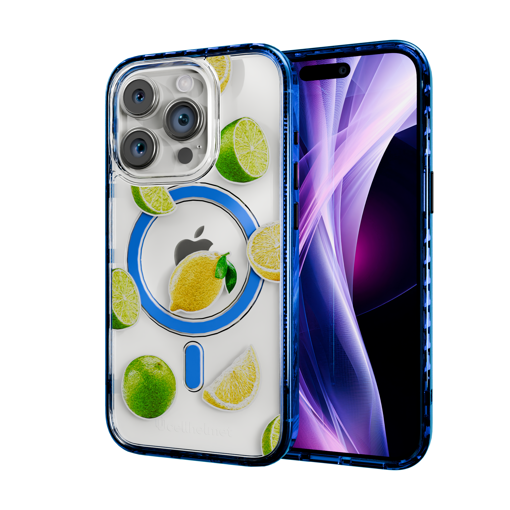Luscious Lime | Protective MagSafe Case | Fruits Collection for Apple iPhone 15 Series Apple iPhone 15 Pro / Bermuda Blue