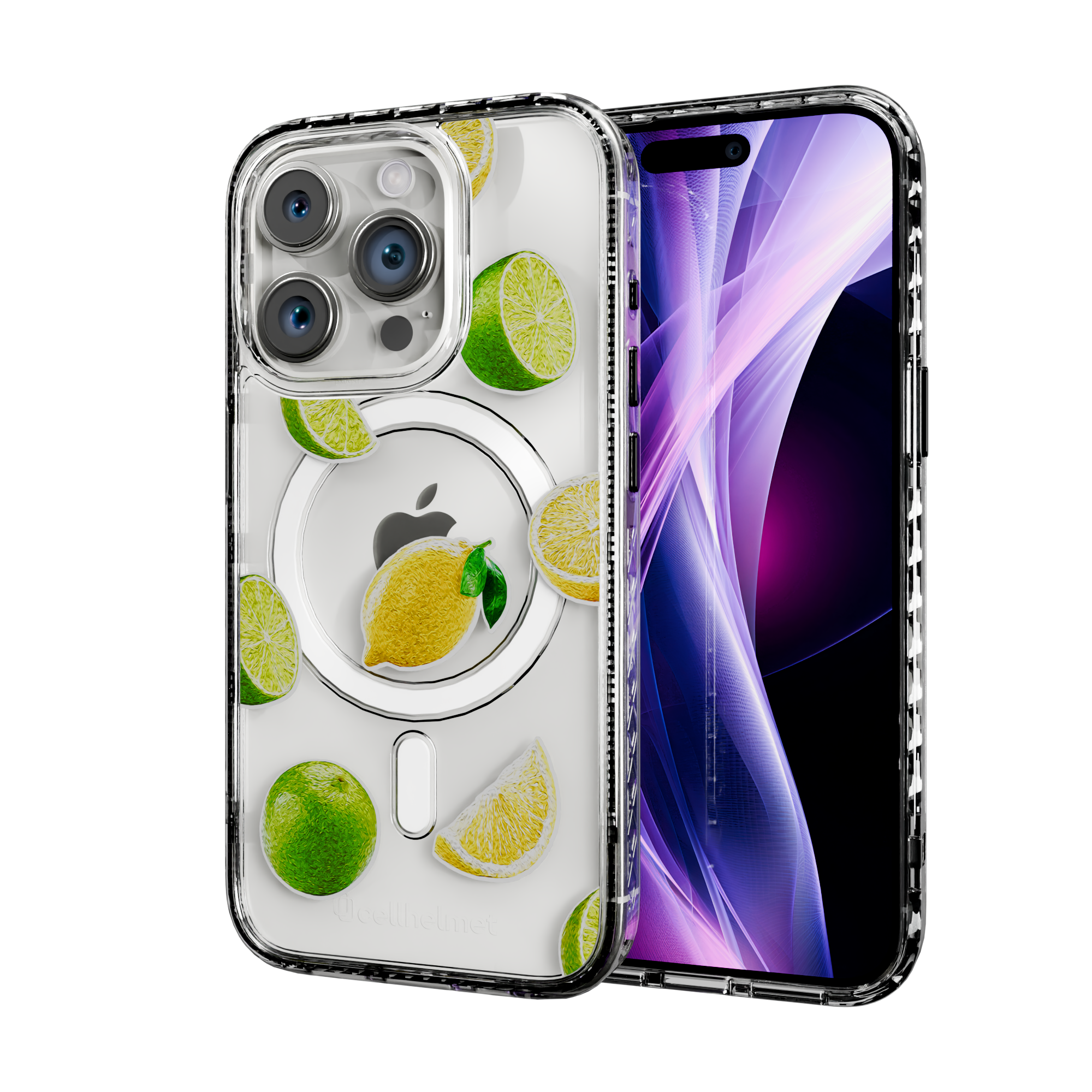 Luscious Lime | Protective MagSafe Case | Fruits Collection for Apple iPhone 15 Series Apple iPhone 15 Pro / Crystal Clear