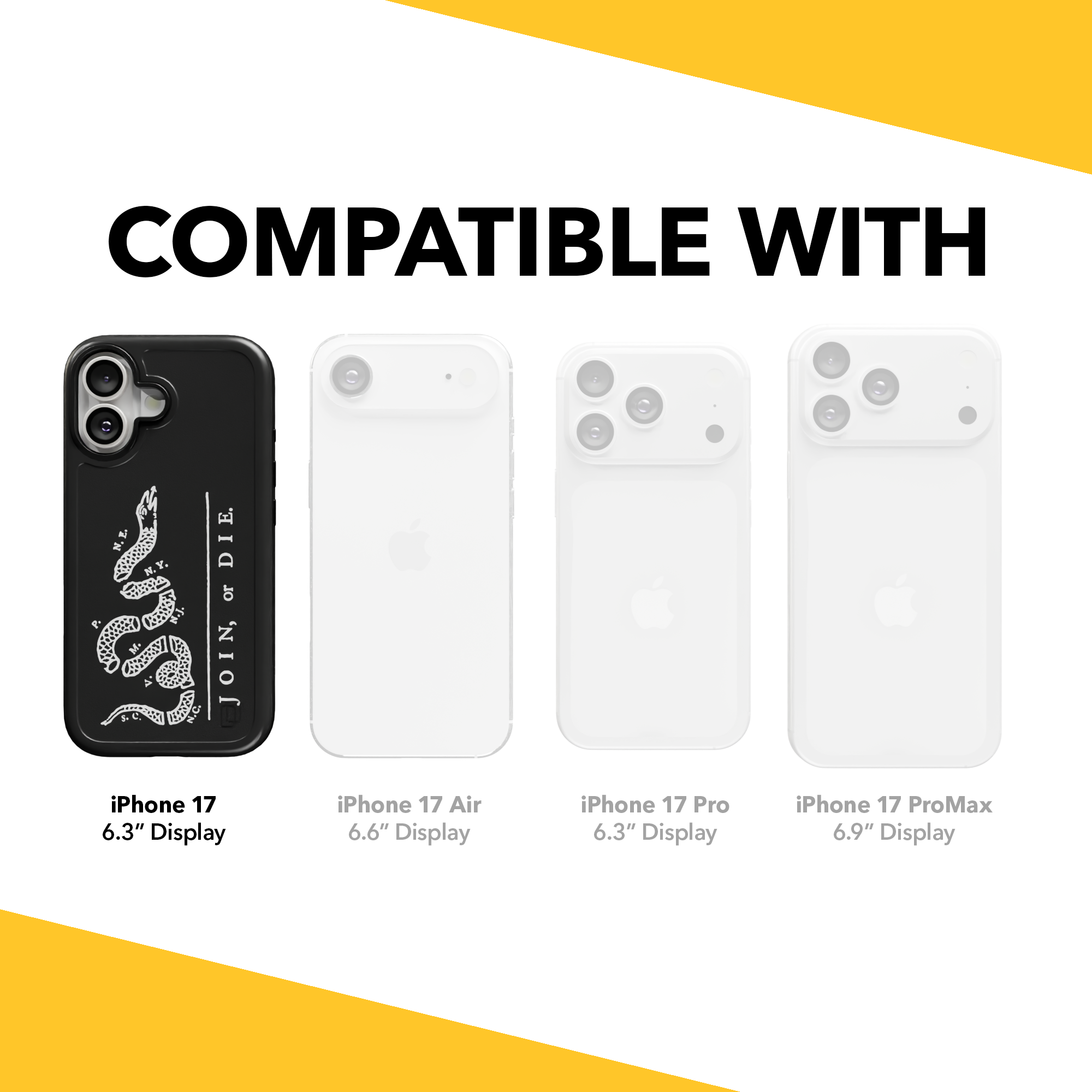 Patriot Collection - Broken Serpent for iPhone 17 Series Broken Serpent / iPhone 17 / Black