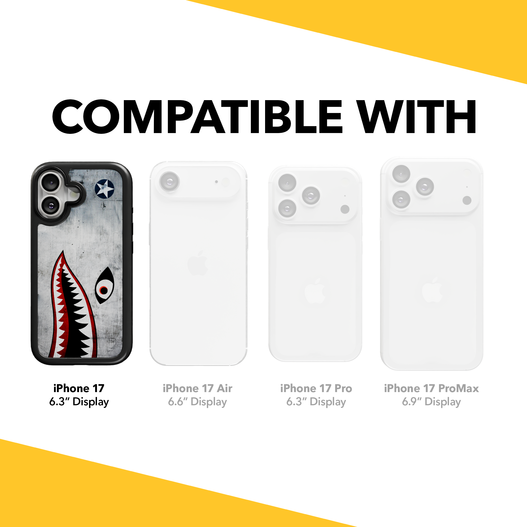 Patriot Collection - Flying Shark for iPhone 17 Series Flying Shark / iPhone 17 / Black