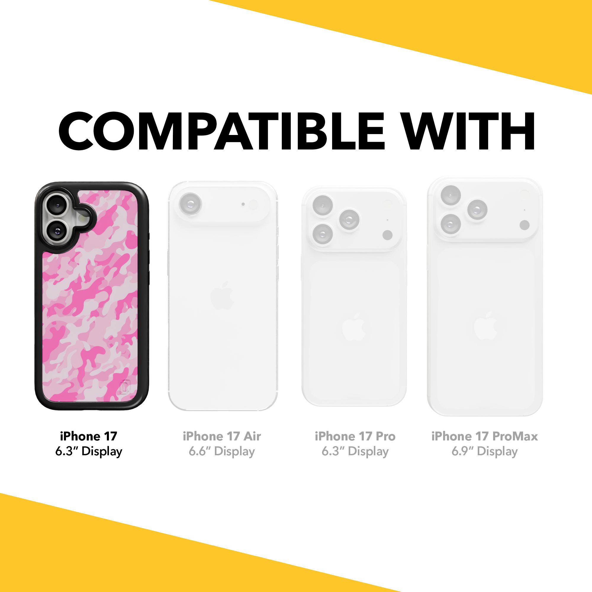 Patriot Collection - Pink Camo for iPhone 17 Series Pink Camo / iPhone 17 / Black