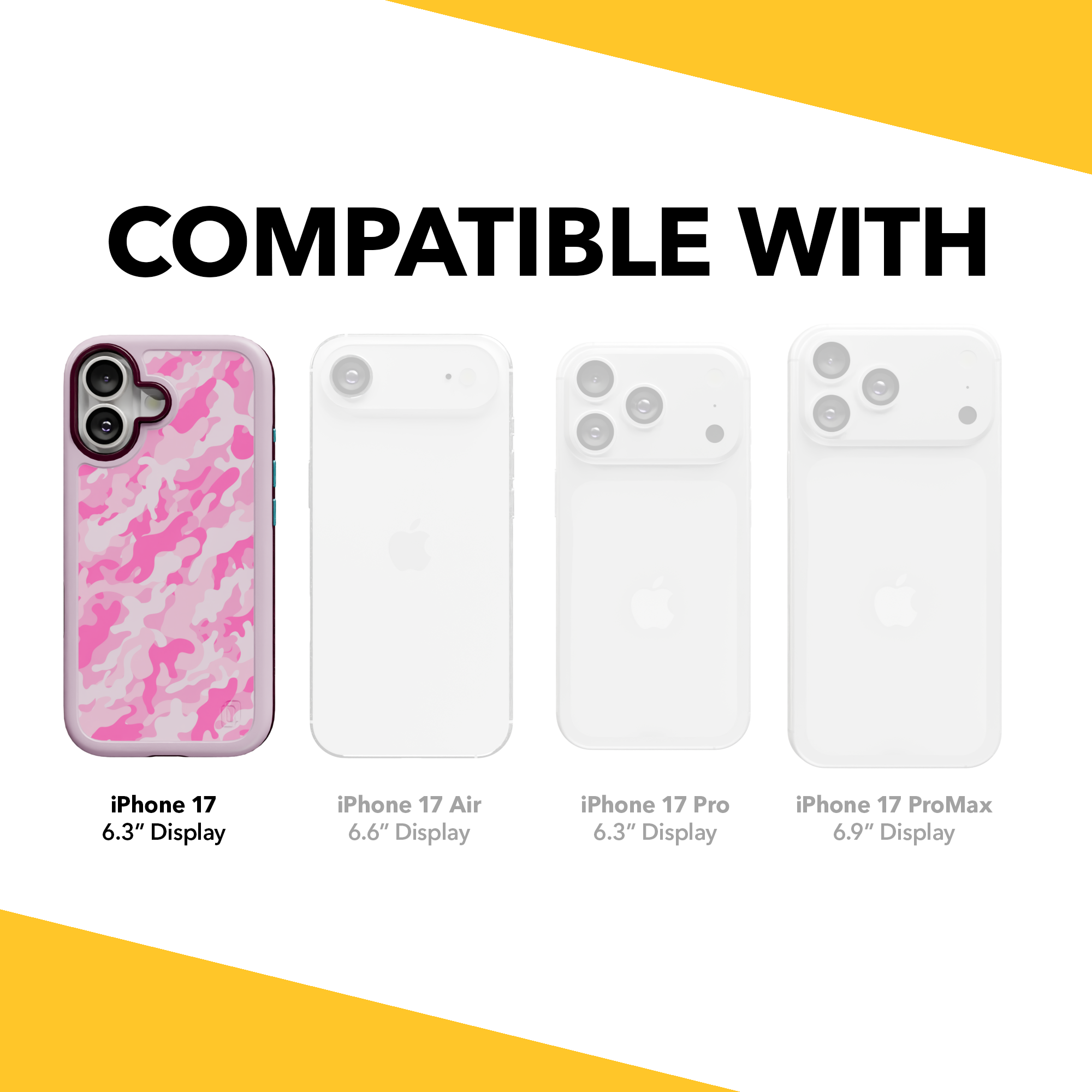 Patriot Collection - Pink Camo for iPhone 17 Series Pink Camo / iPhone 17 / Rose