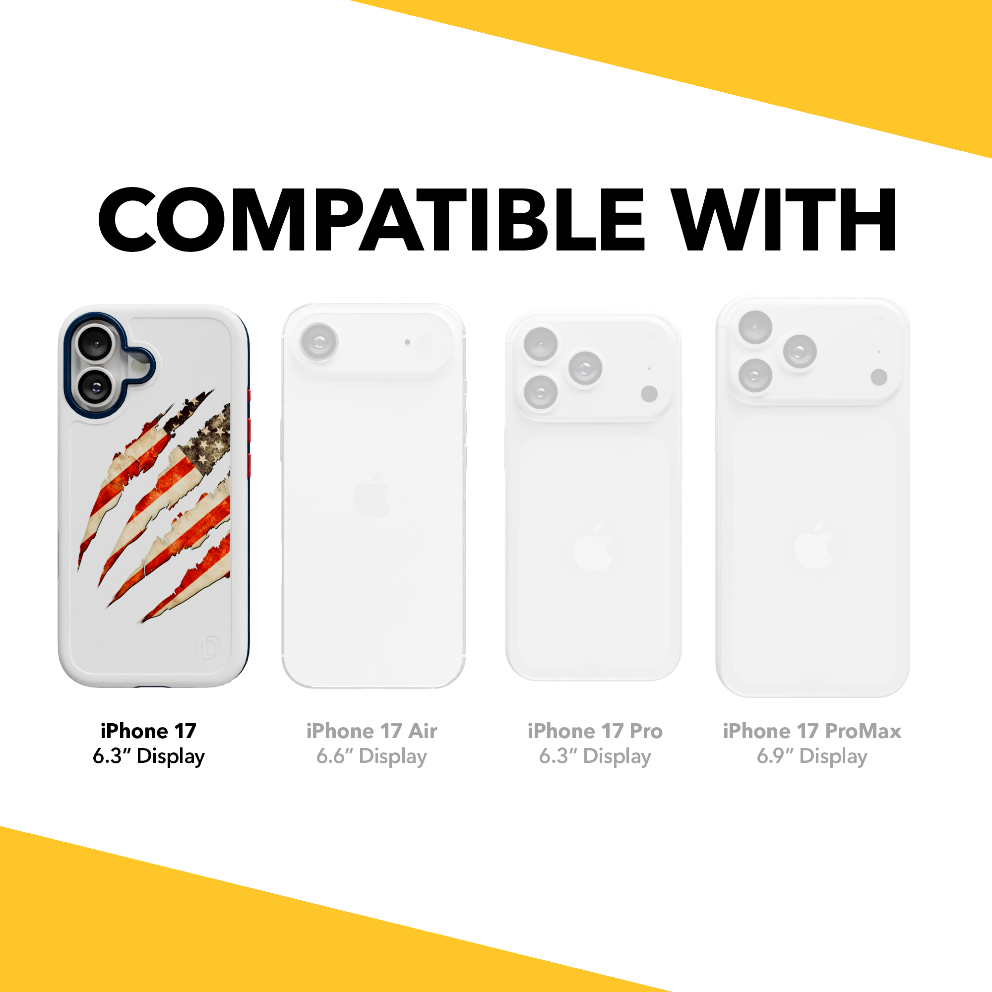 Patriot Collection - Claws of Freedom for iPhone 17 Series Claws of Freedom / iPhone 17 / White