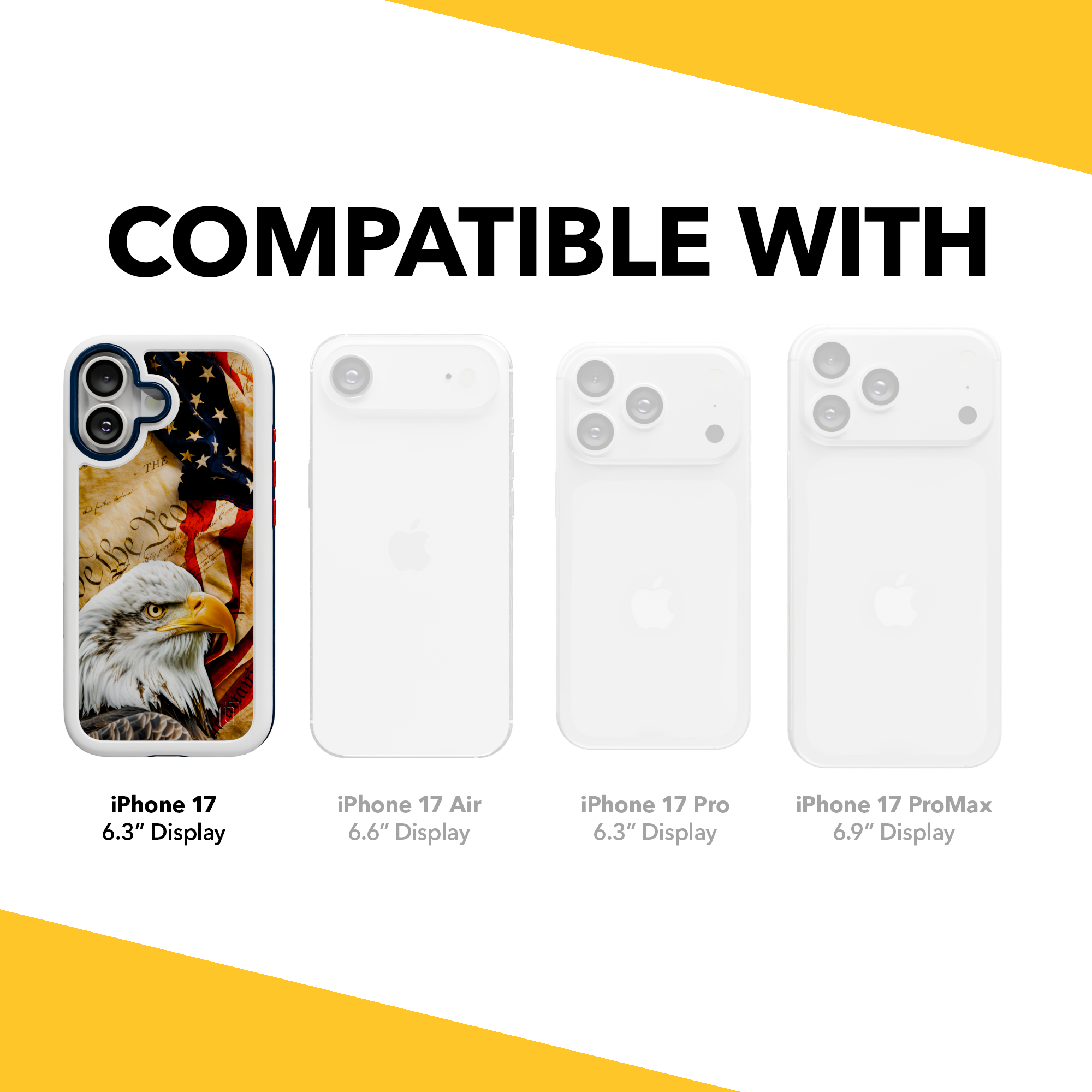 Patriot Collection - Freedom Eagle for iPhone 17 Series Freedom Eagle / iPhone 17 / White