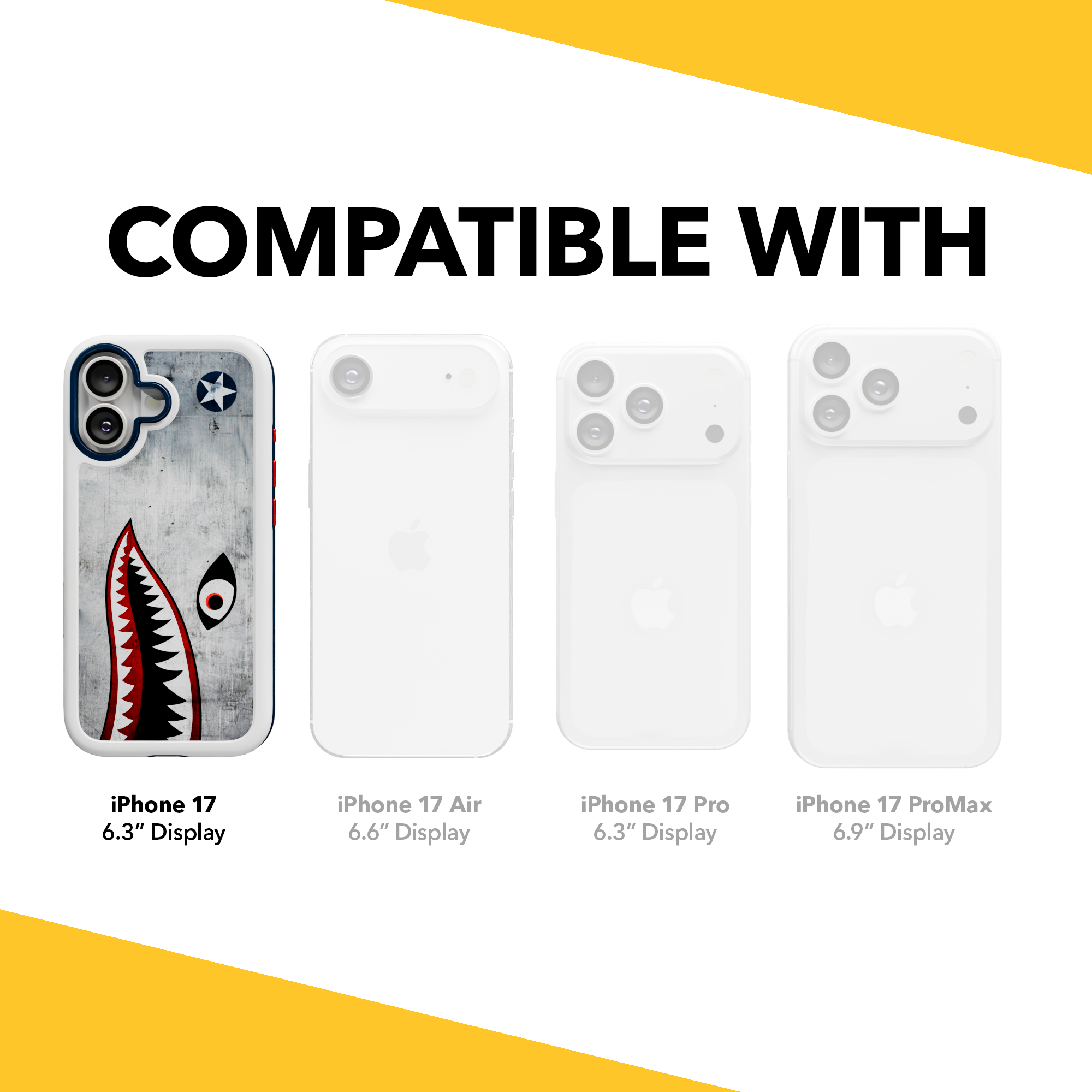 Patriot Collection - Flying Shark for iPhone 17 Series Flying Shark / iPhone 17 / White