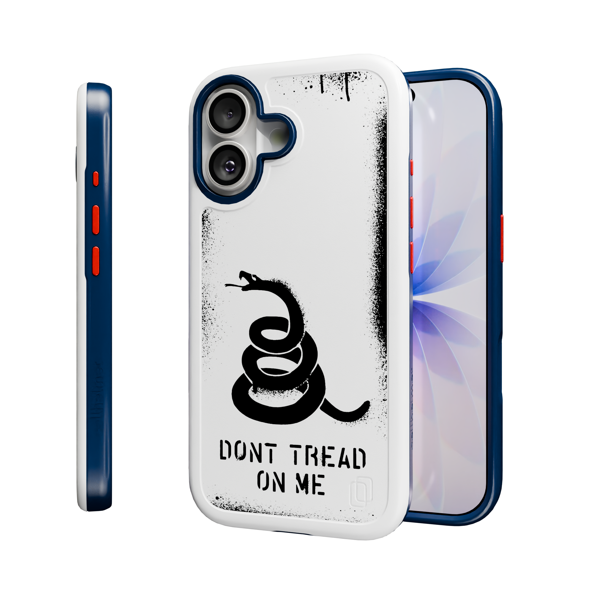 Patriot Collection - Gadsden Stencil for iPhone 17 Series Gadsen Stencil / iPhone 17 / White