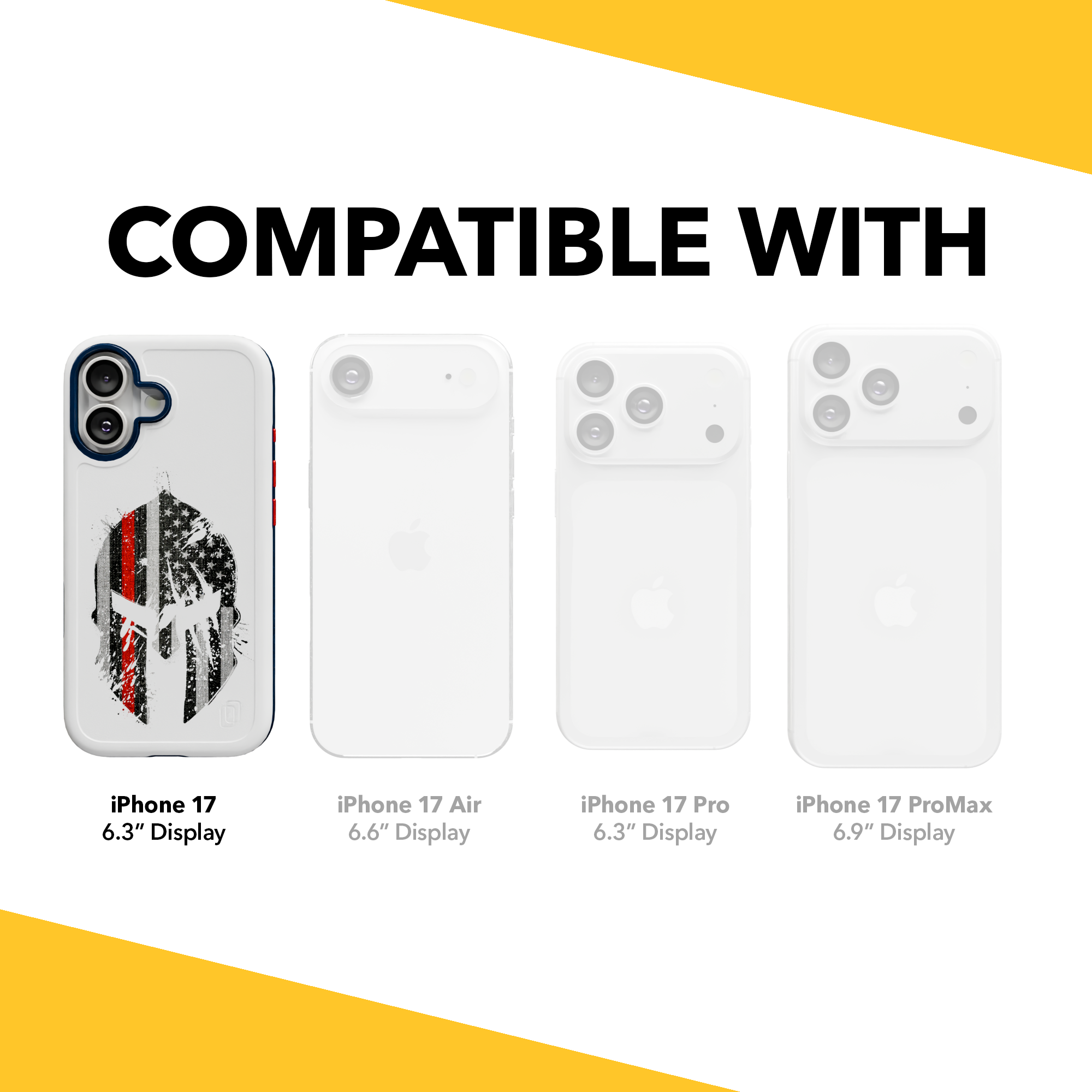 Patriot Collection - Spartan Red for iPhone 17 Series Spartan Red / iPhone 17 / White