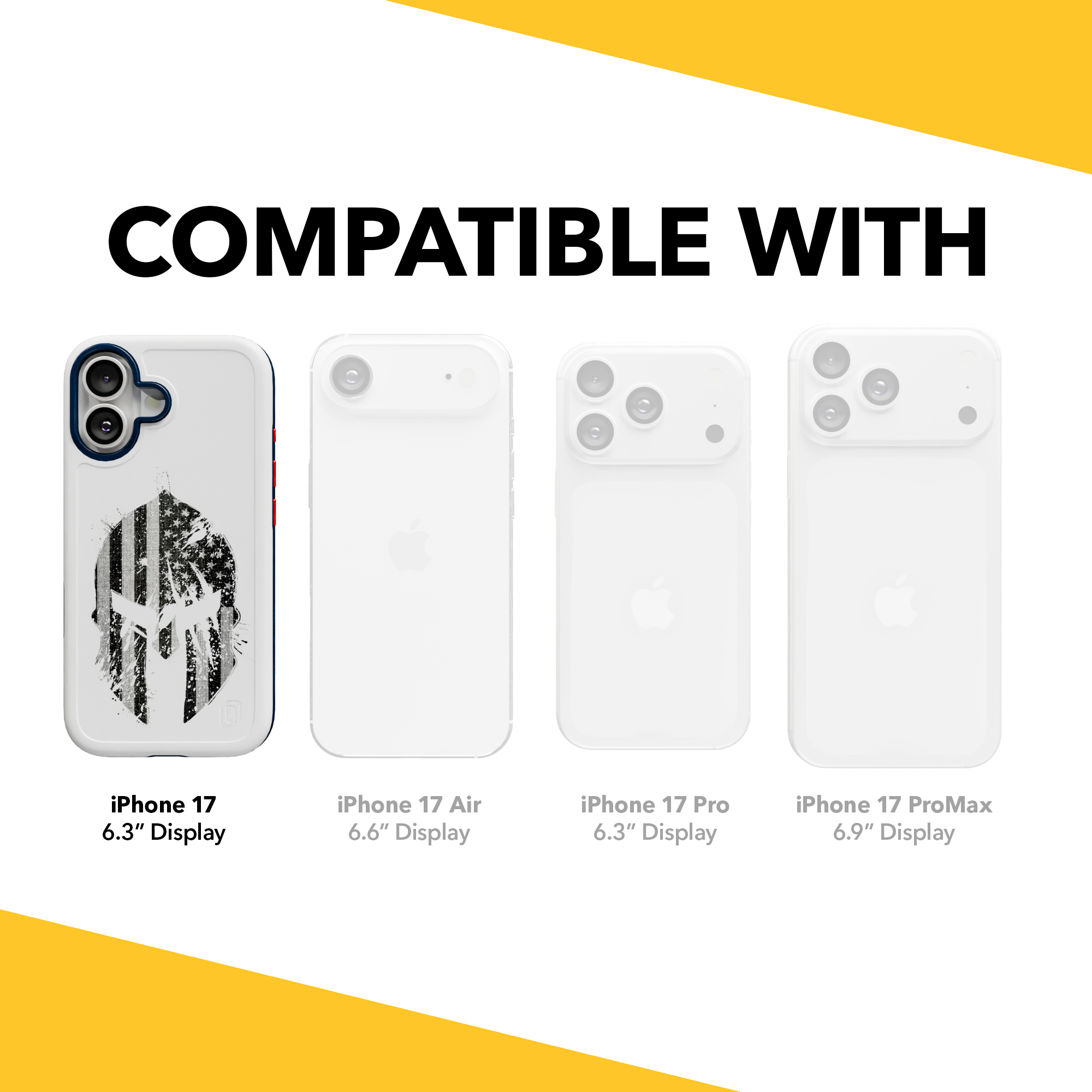 Patriot Collection - Spartan Warrior for iPhone 17 Series Spartan Warror / iPhone 17 / White