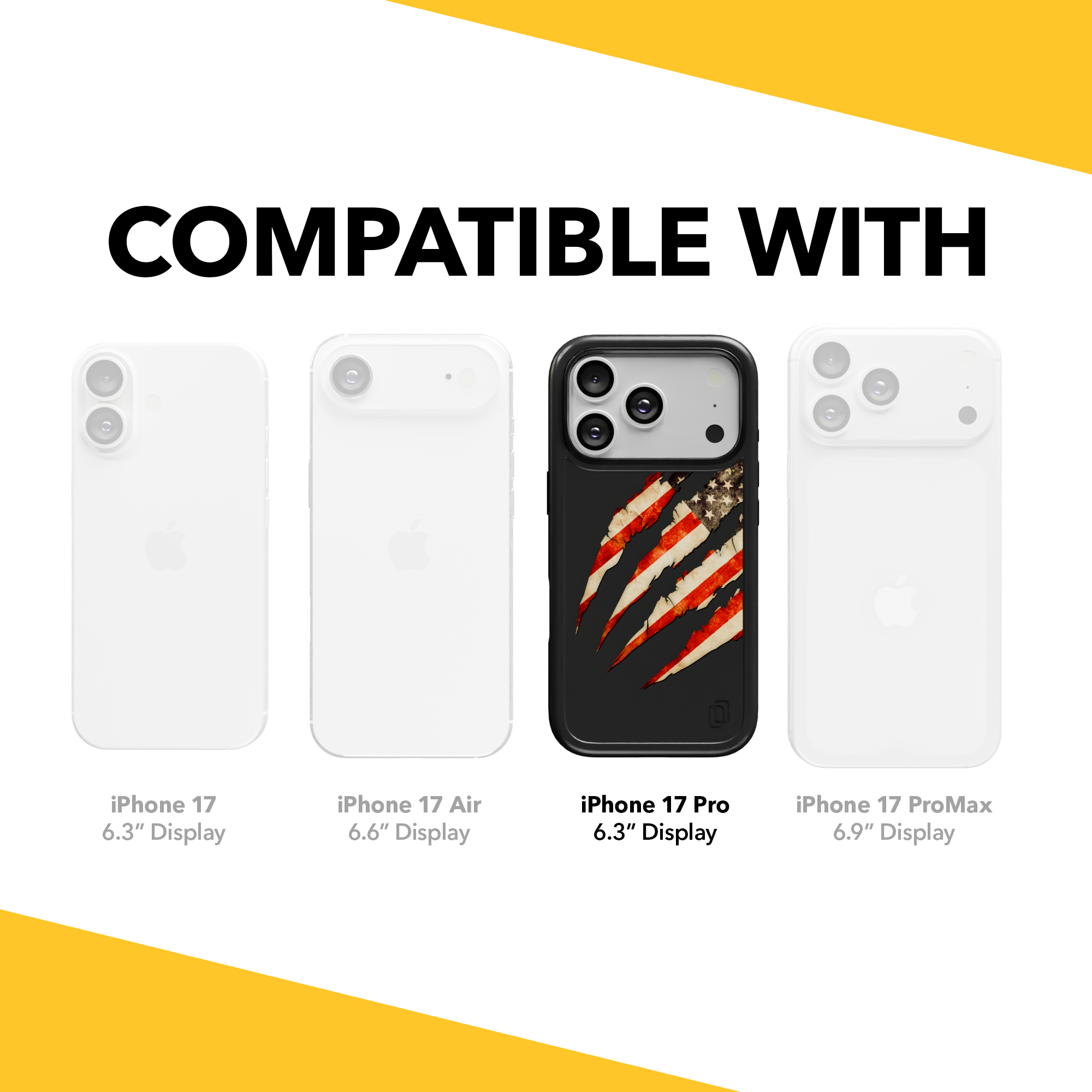 Patriot Collection - Claws of Freedom for iPhone 17 Series Claws of Freedom / iPhone 17 Pro / Black